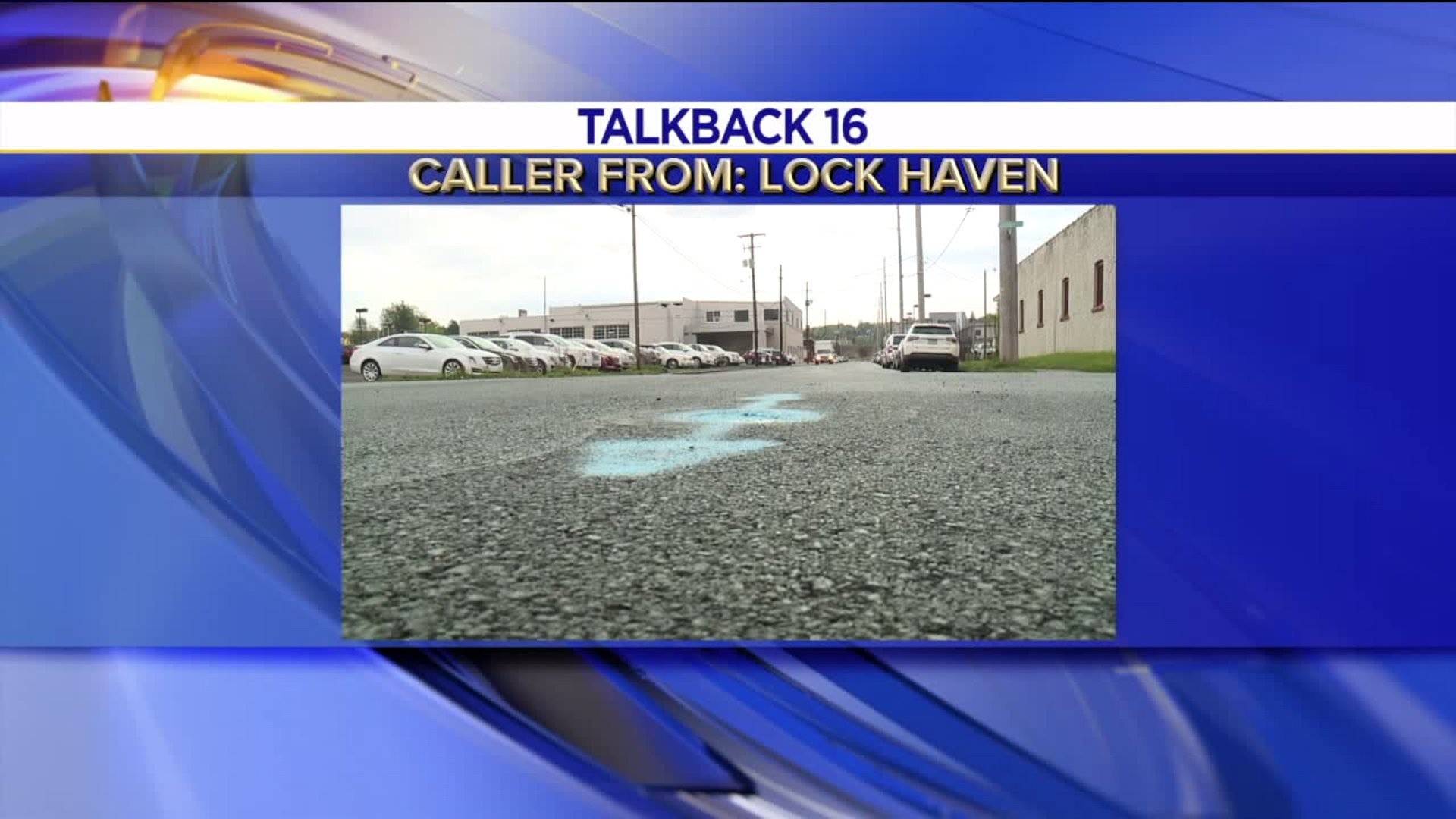 Talkback 16: Vending Machine Thefts, Ripping Up Newly Paved Roads