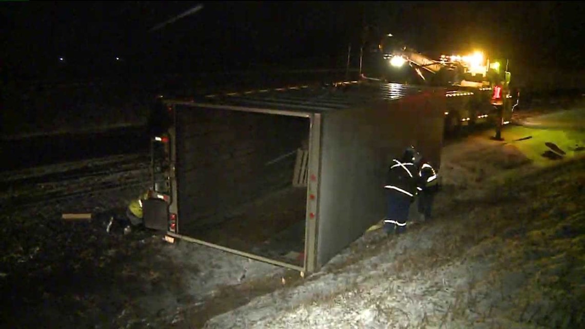 Big Rig Rollover Causes Mess on I-80 | wnep.com