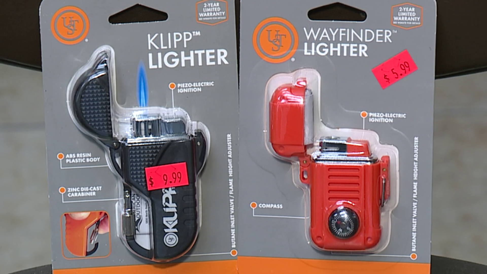 The maker claims these lighters will work even in the harshest outdoor conditions.