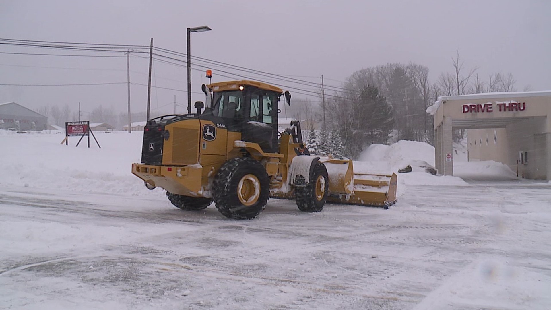 Some parts saw two feet of snow, but as Newswatch 16's Stacy Lange shows us, people there were ready to get back to business.