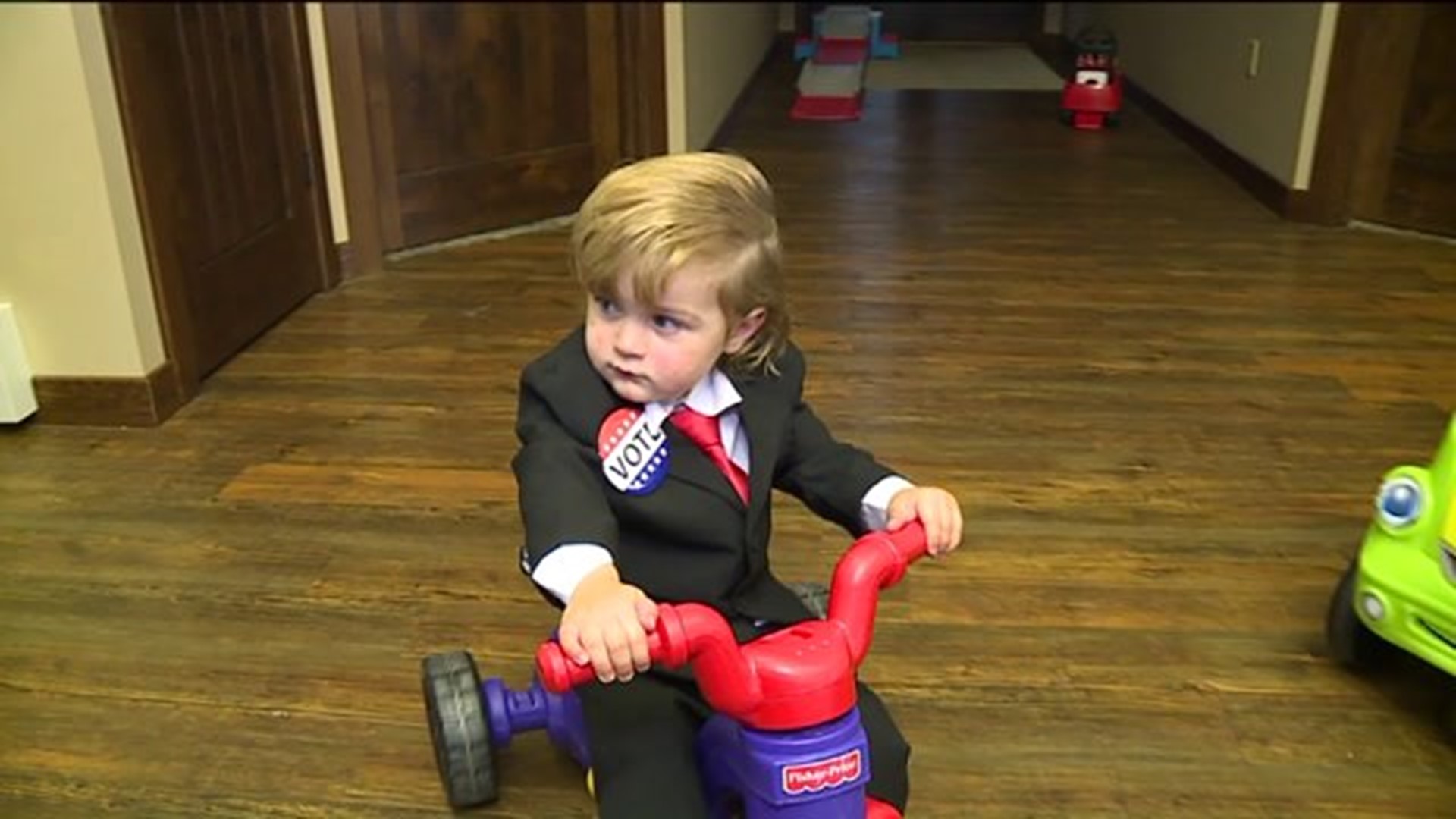 Meet 'Baby Trump,' The Tot Who Stole the Show at Trump Rally