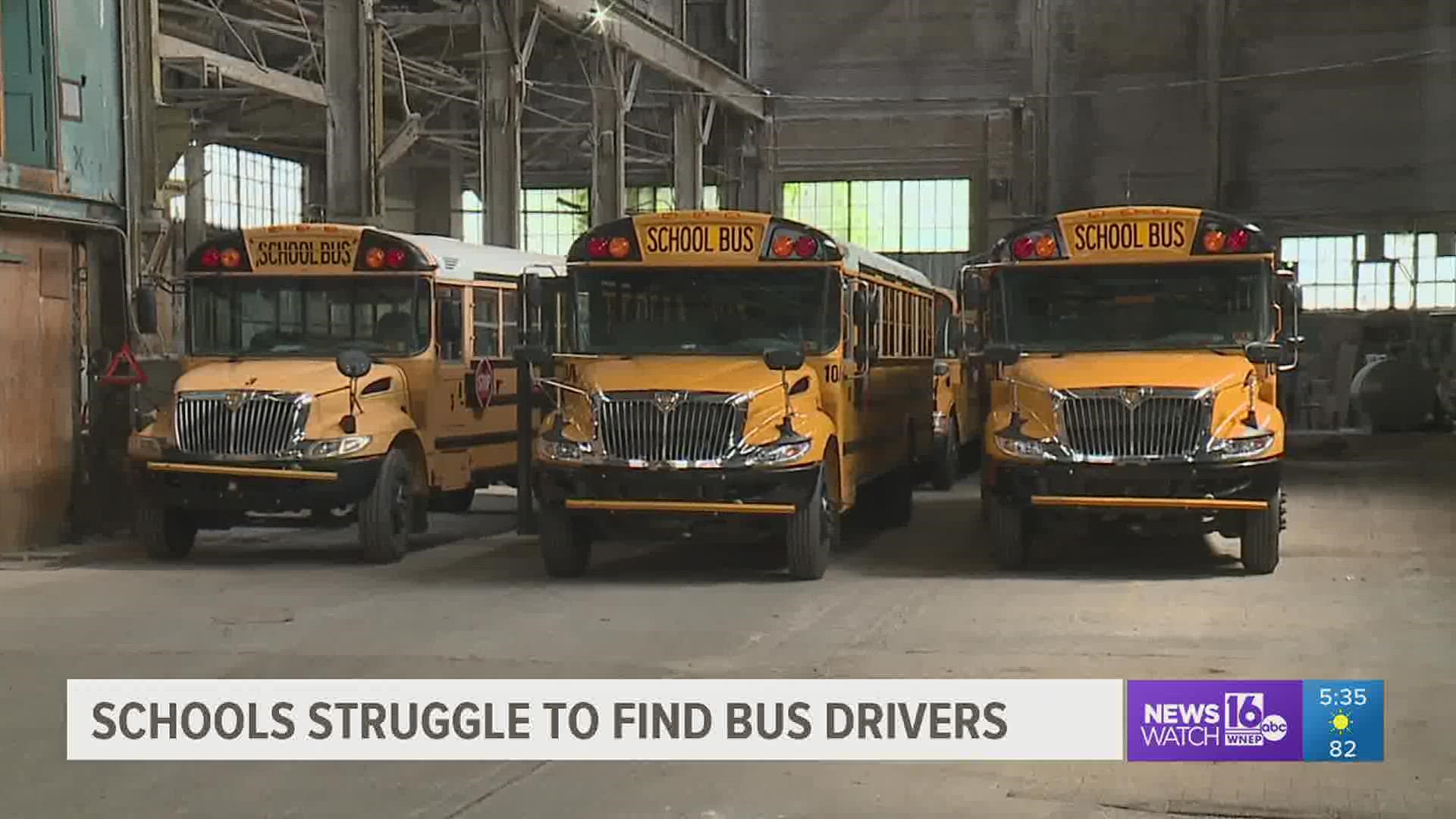 Bus companies say driver shortage has been a problem for years, the pandemic made it worse.