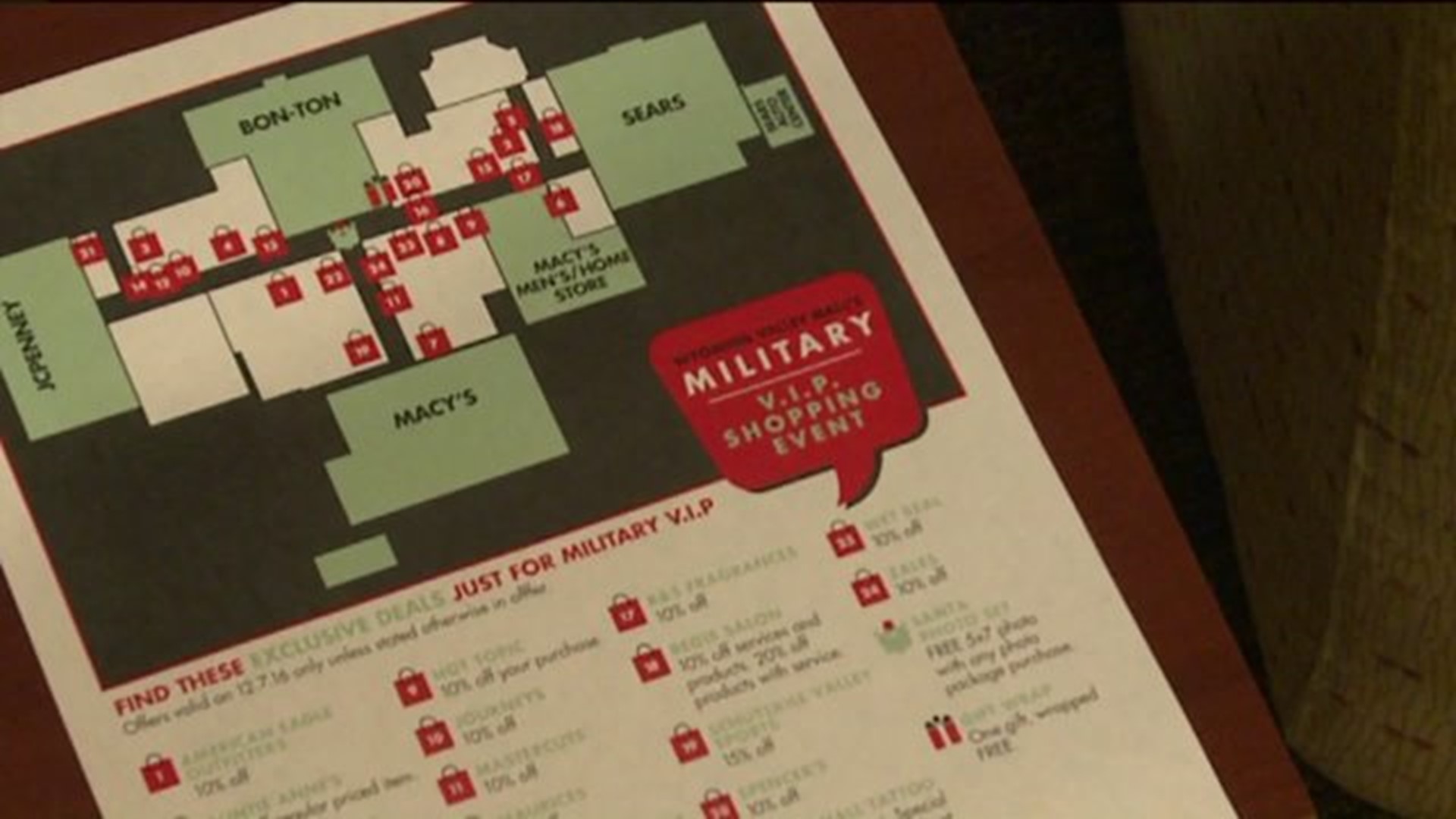 Area Mall Treats Military Families to Discounted Holiday Shopping, Free Dinner