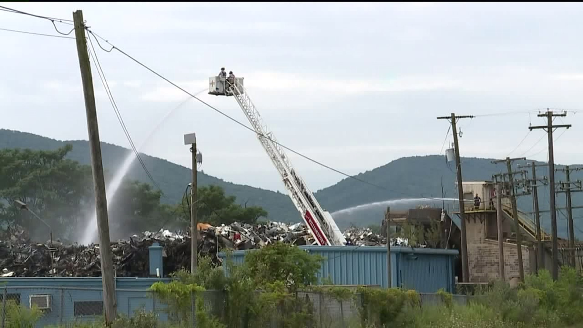 Crews Continue Battle Against Williamsport Recycling Fire