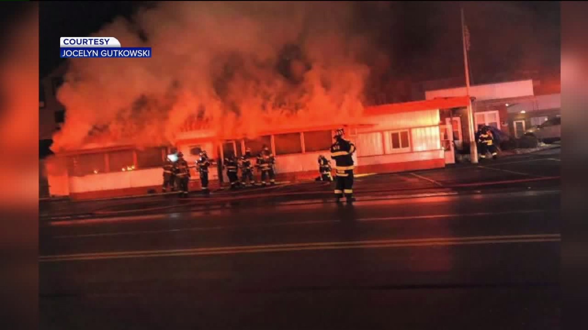 Fire Guts Diner in Luzerne County