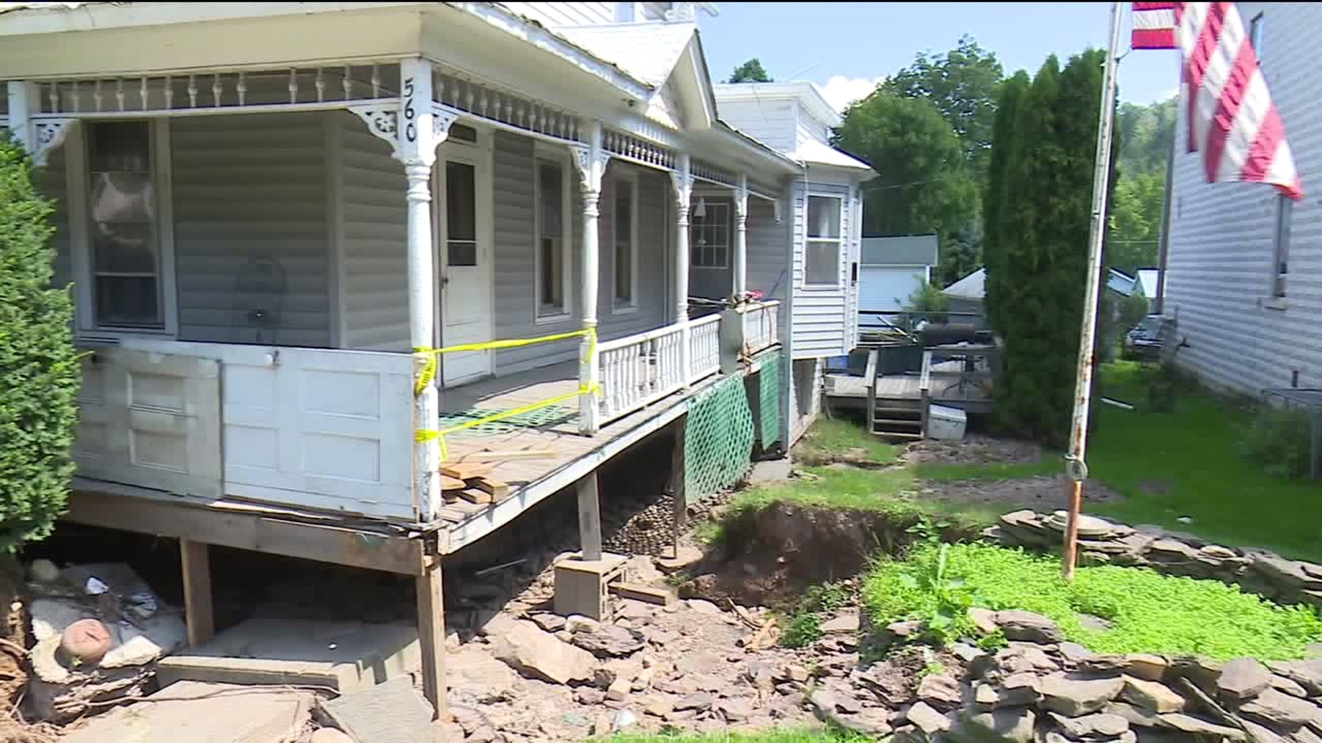In Bradford County, Recovering from Floods in the Heat