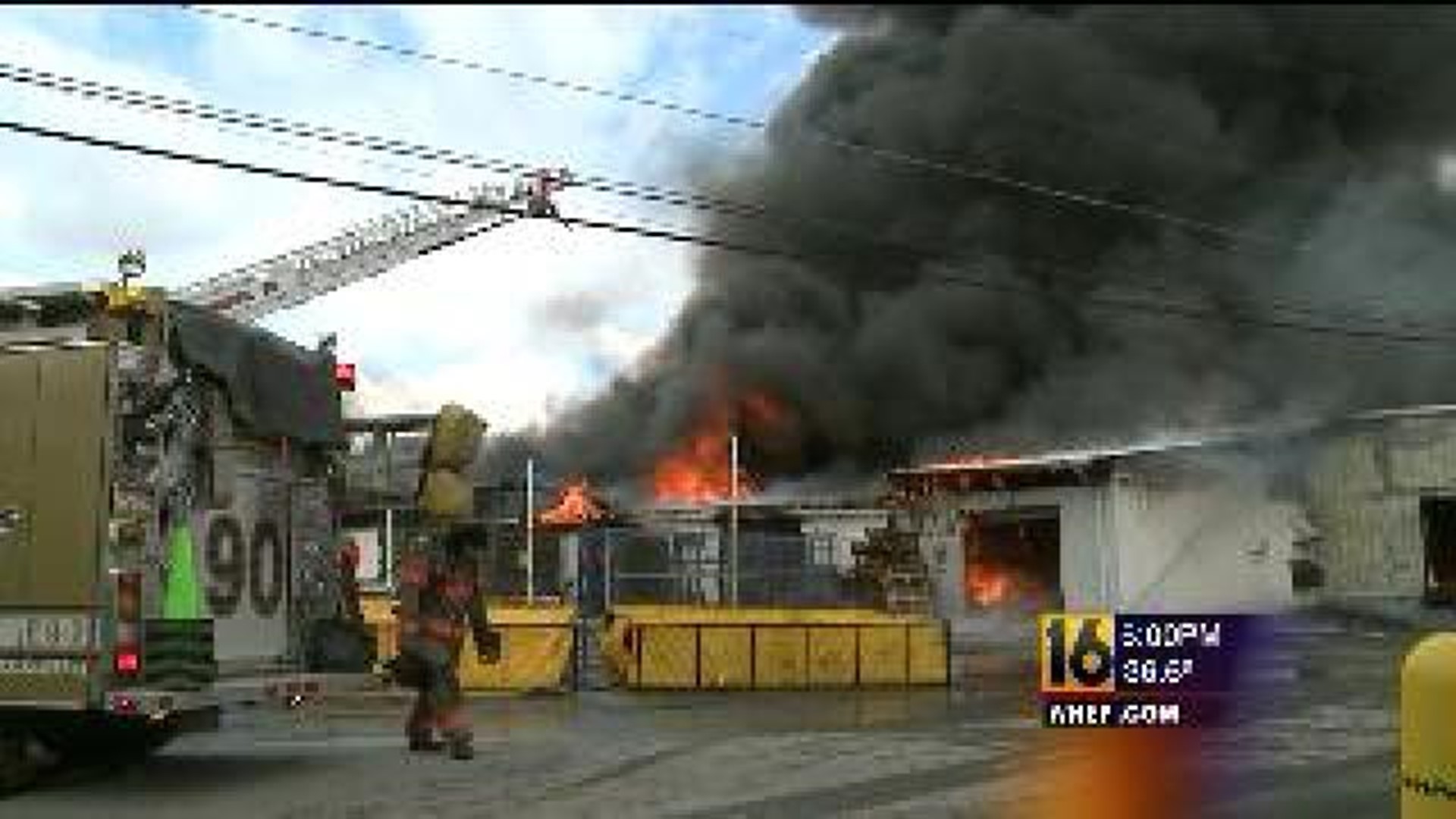 Fire Destroys Warehouse In Snyder County