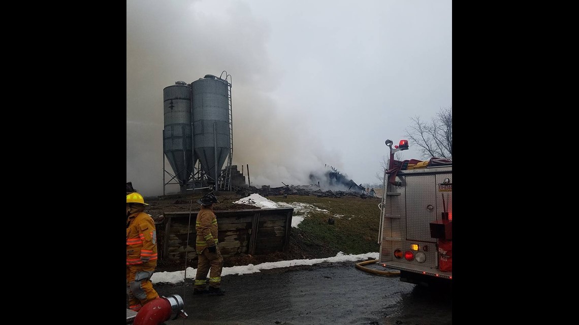 Fire Destroys Barn in Northumberland County