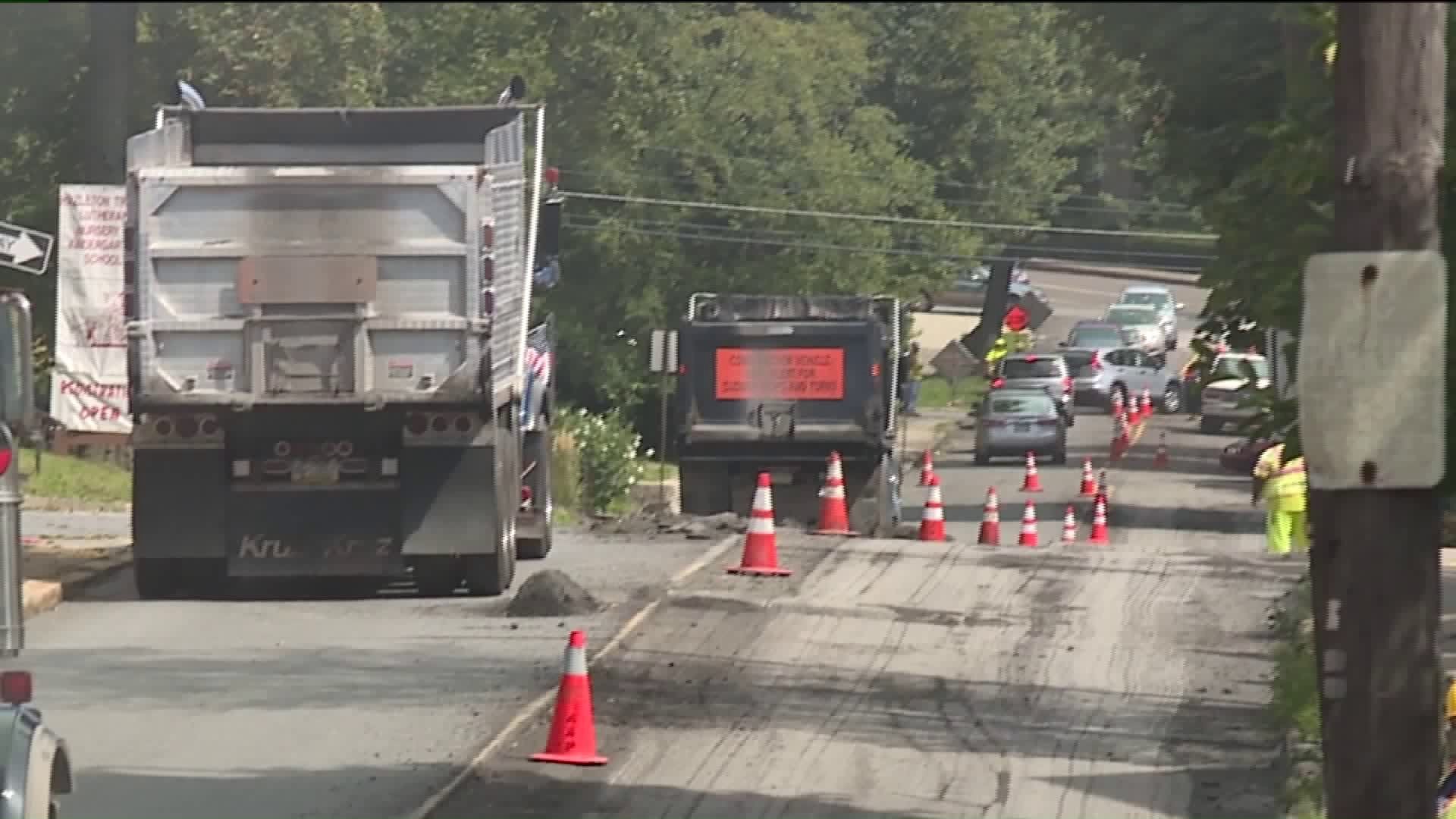 Road Project Nearing Completion in Hazleton