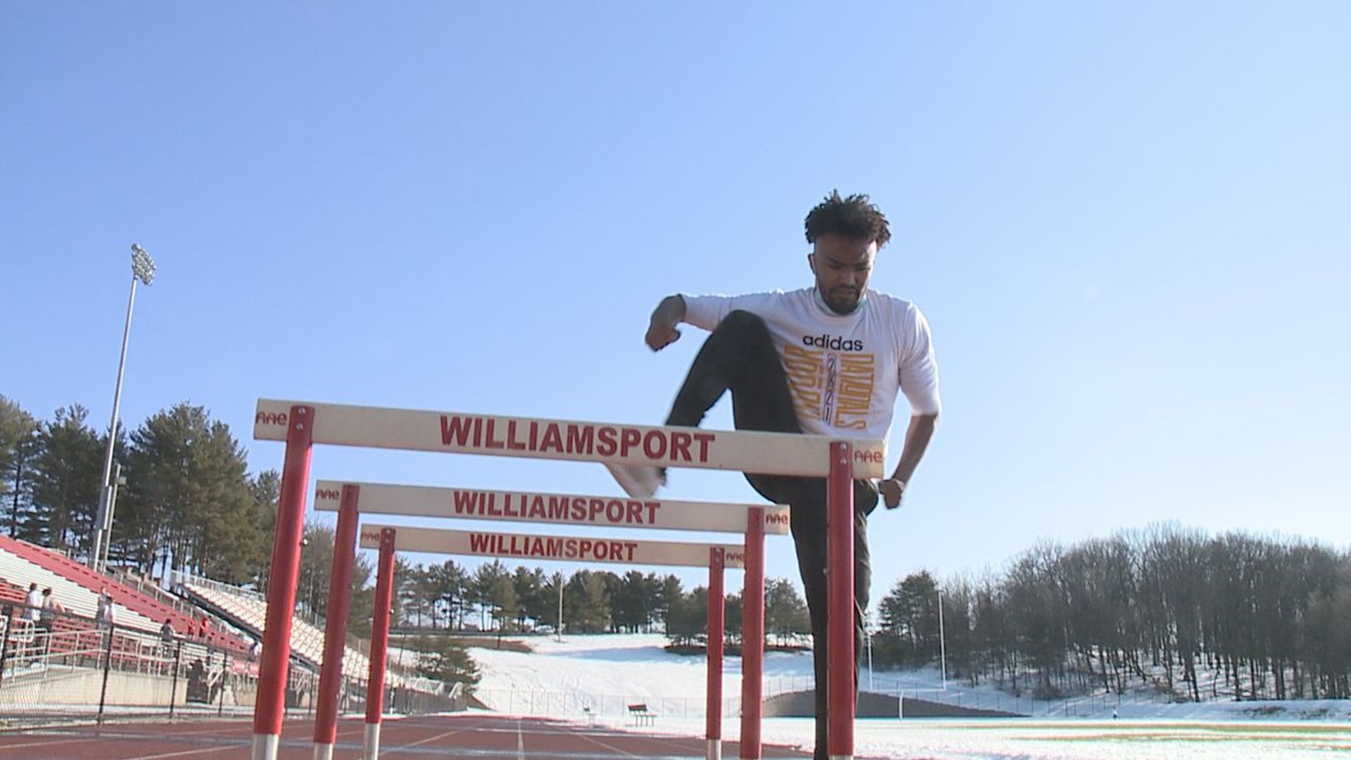 Allen Taylor Runs The Fastest 60 Meter Hurdles Time In The State At