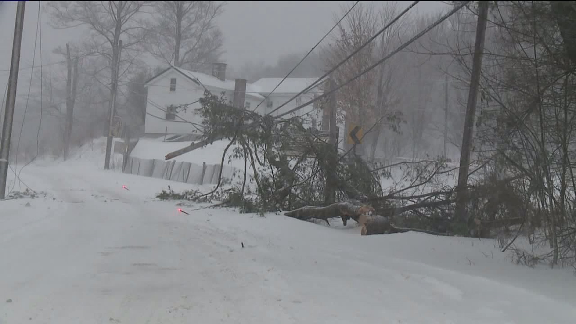 Dicey Roads, Power Outages in Wayne County After Two Feet of Snow