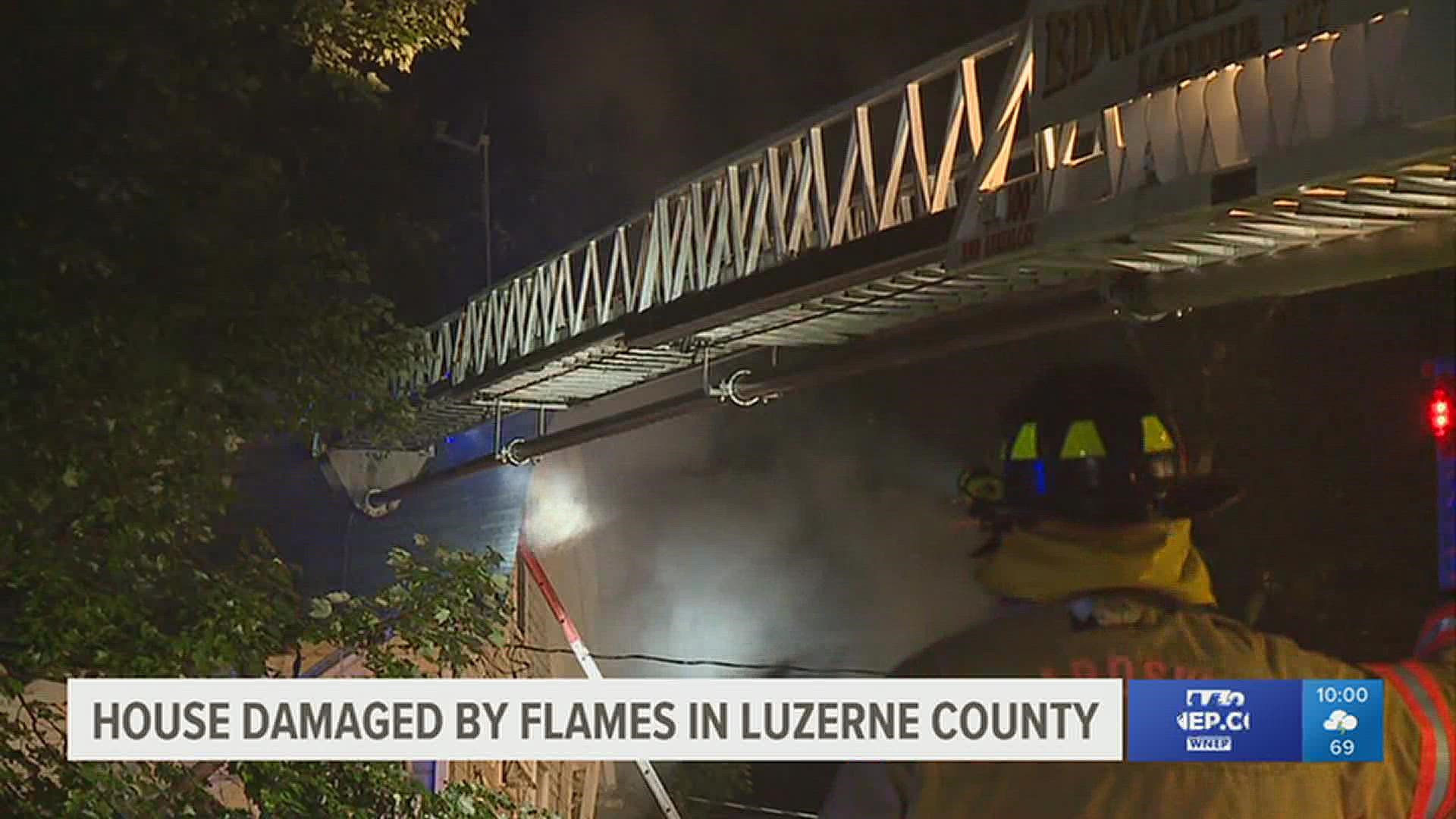 Fire crews were called to North Lehigh Street around 8:30 p.m. Monday.