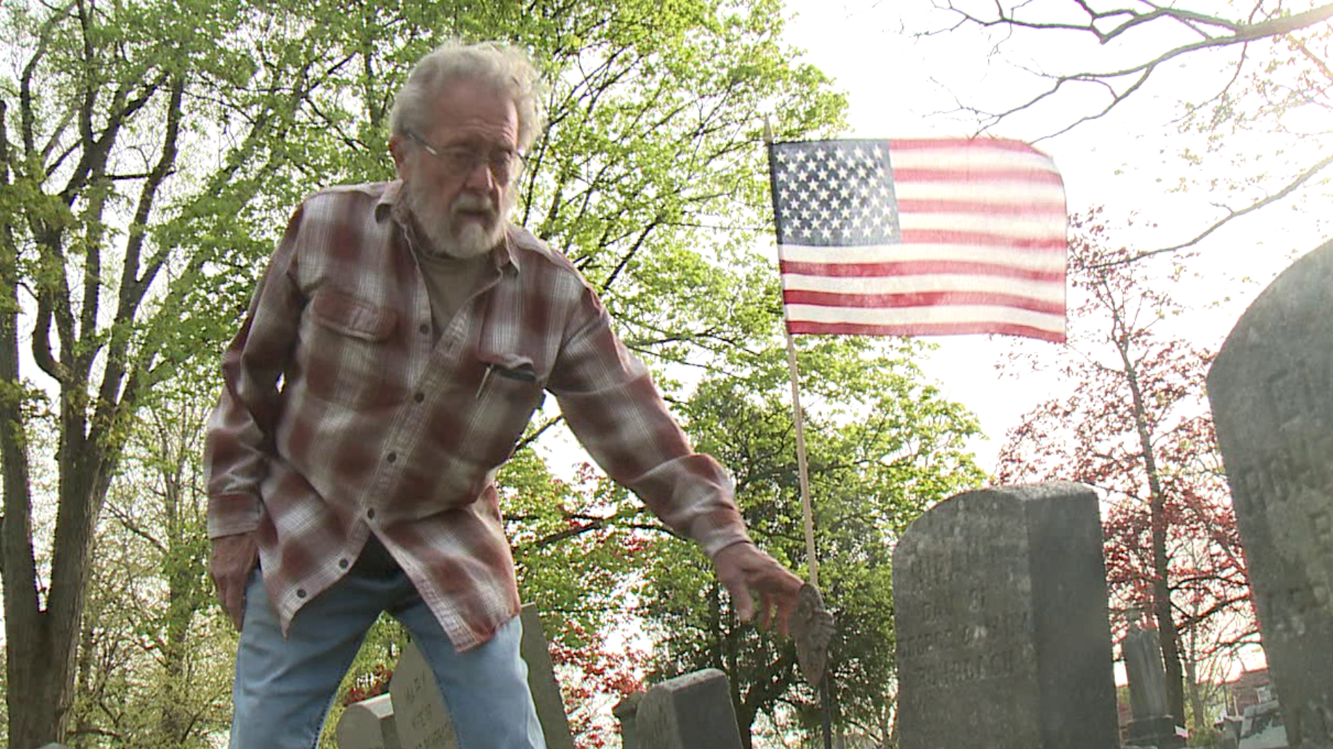 John Probert has been volunteering with the Hazleton Cemetery for more than 40 years.