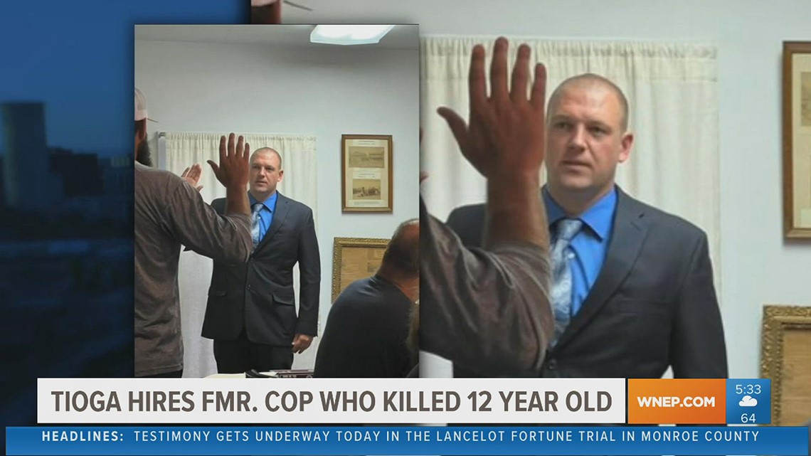 Tioga community outraged as borough hires former cop who killed 12-year-old