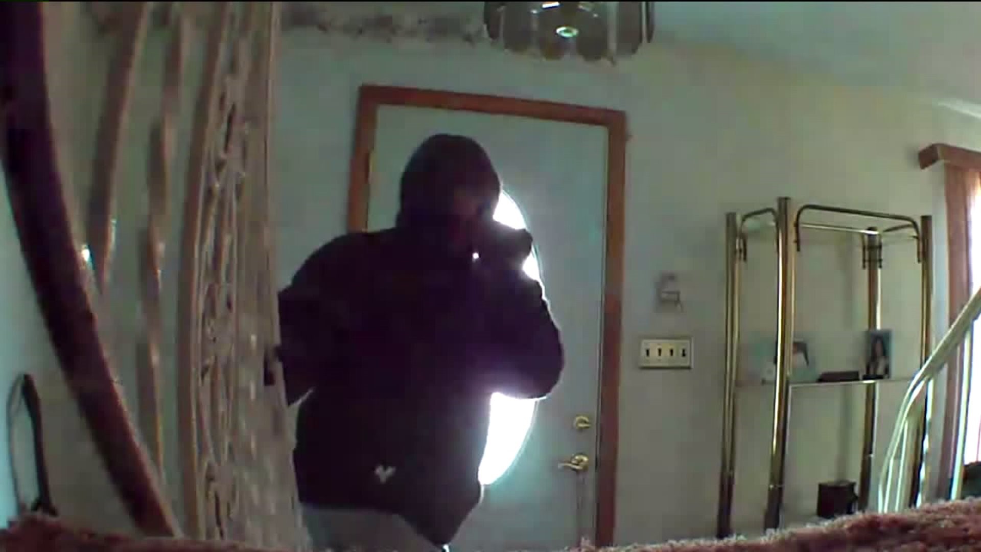 Burglar Caught On Camera 