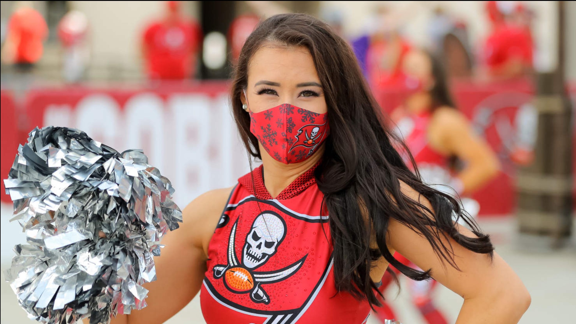 Tampa bay buccaneers cheerleaders sported hi-res stock photography