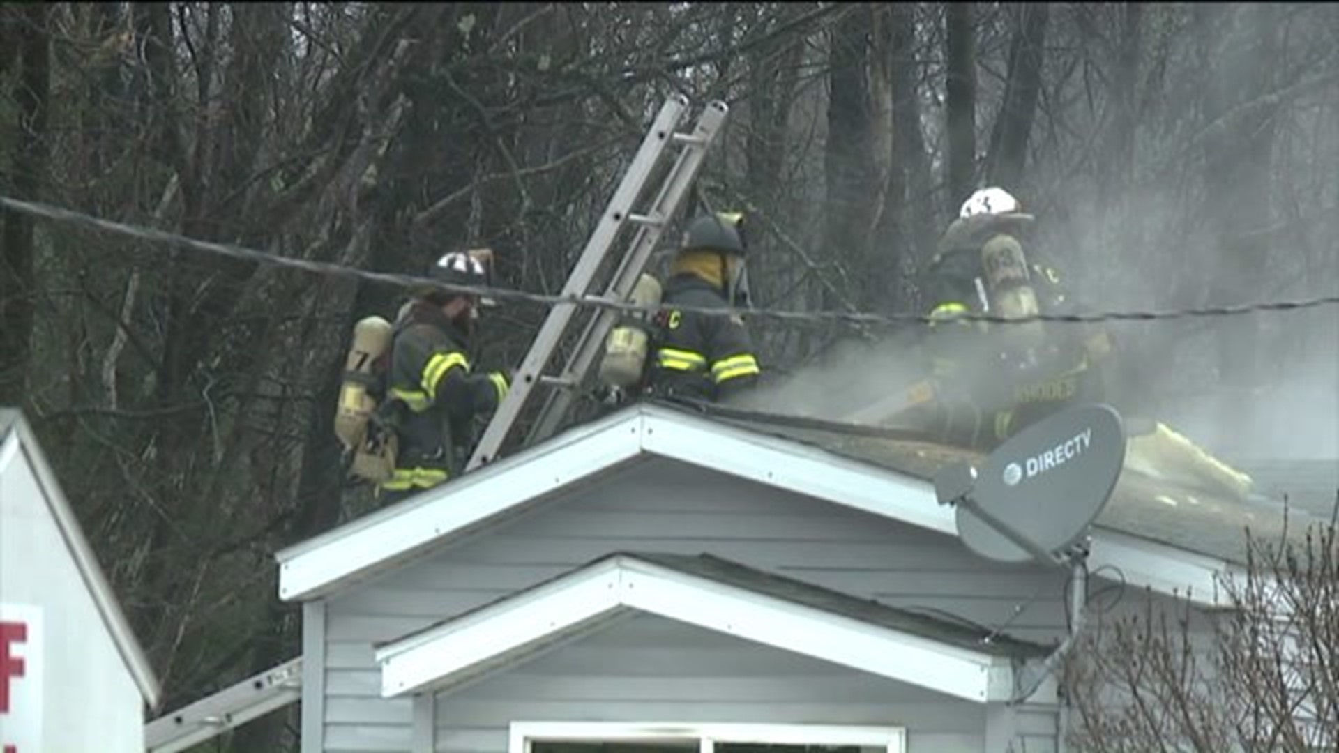 Crews Battle Flames in Lackawanna County