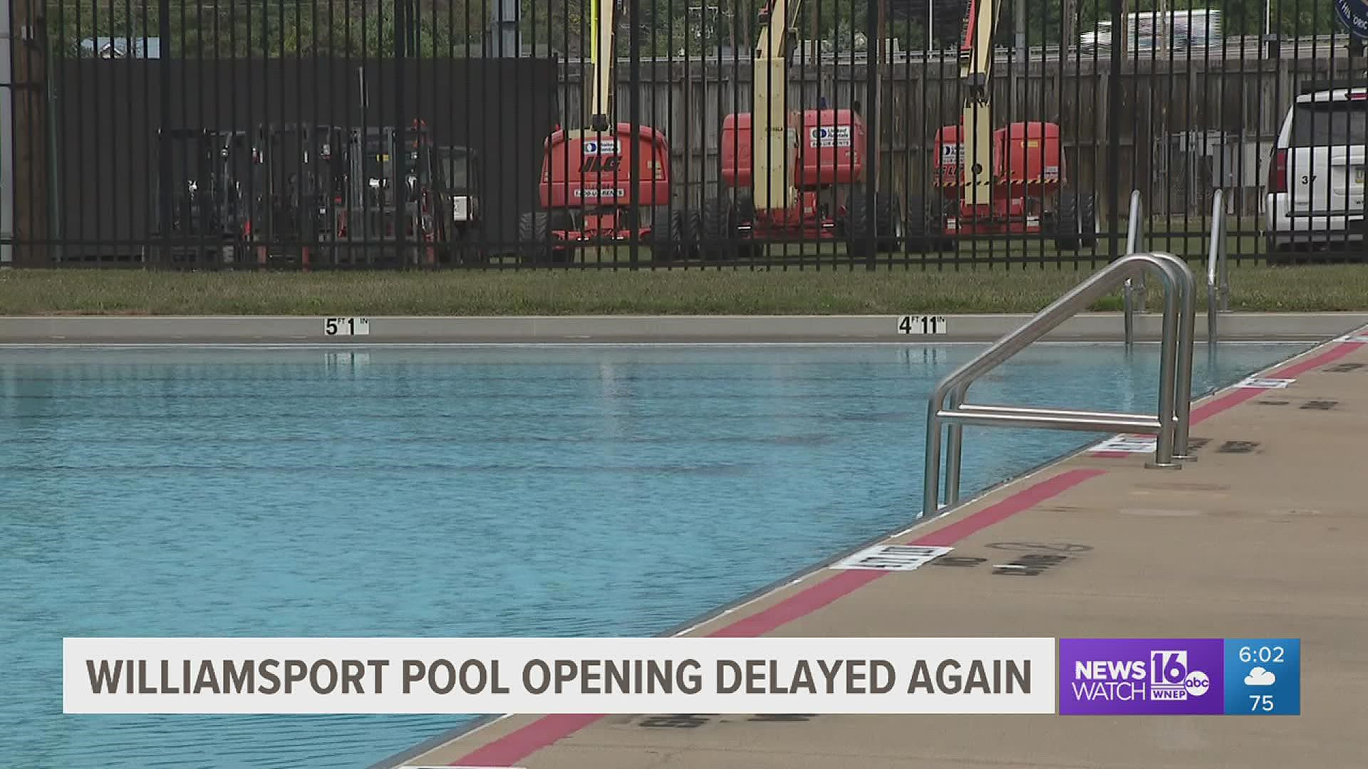 They are aiming to open Memorial Pool early next week and should know more on Monday.