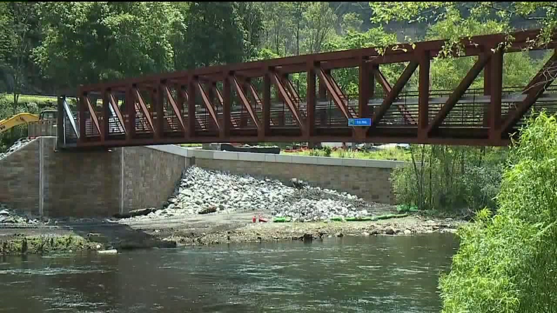 Pedestrian Bridge in Jim Thorpe Still Under Construction