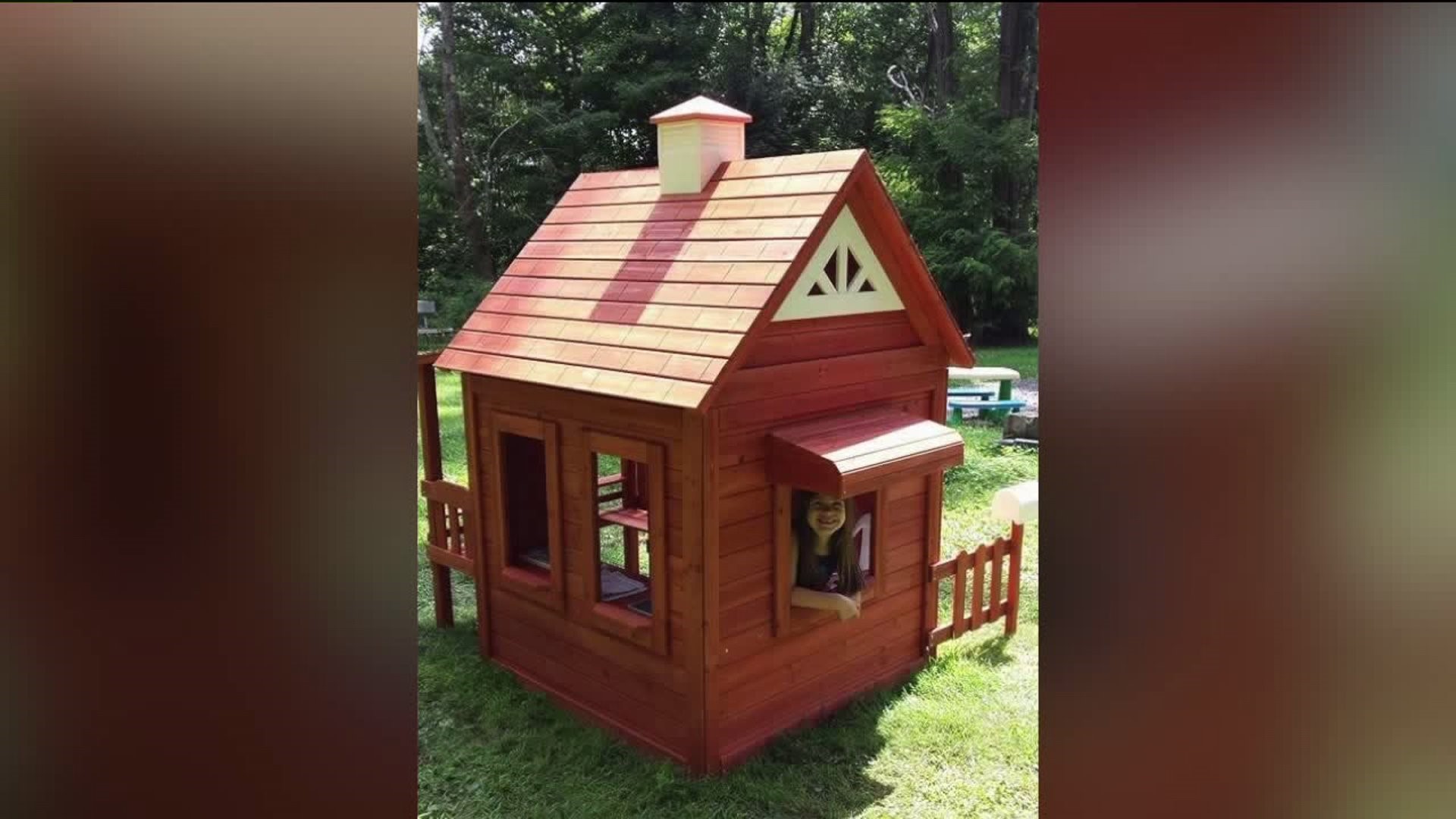 Young Girl Emotional After Realizing Her Playhouse Was Stolen