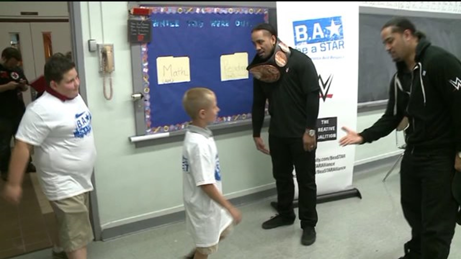 Wrestling Stars Host Anti-Bullying Event at School in Luzerne County