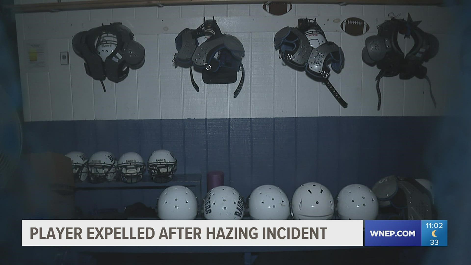 The Tamaqua School Board has expelled an 11th-grade student for their actions involved in a hazing incident on November 4th inside the football house.