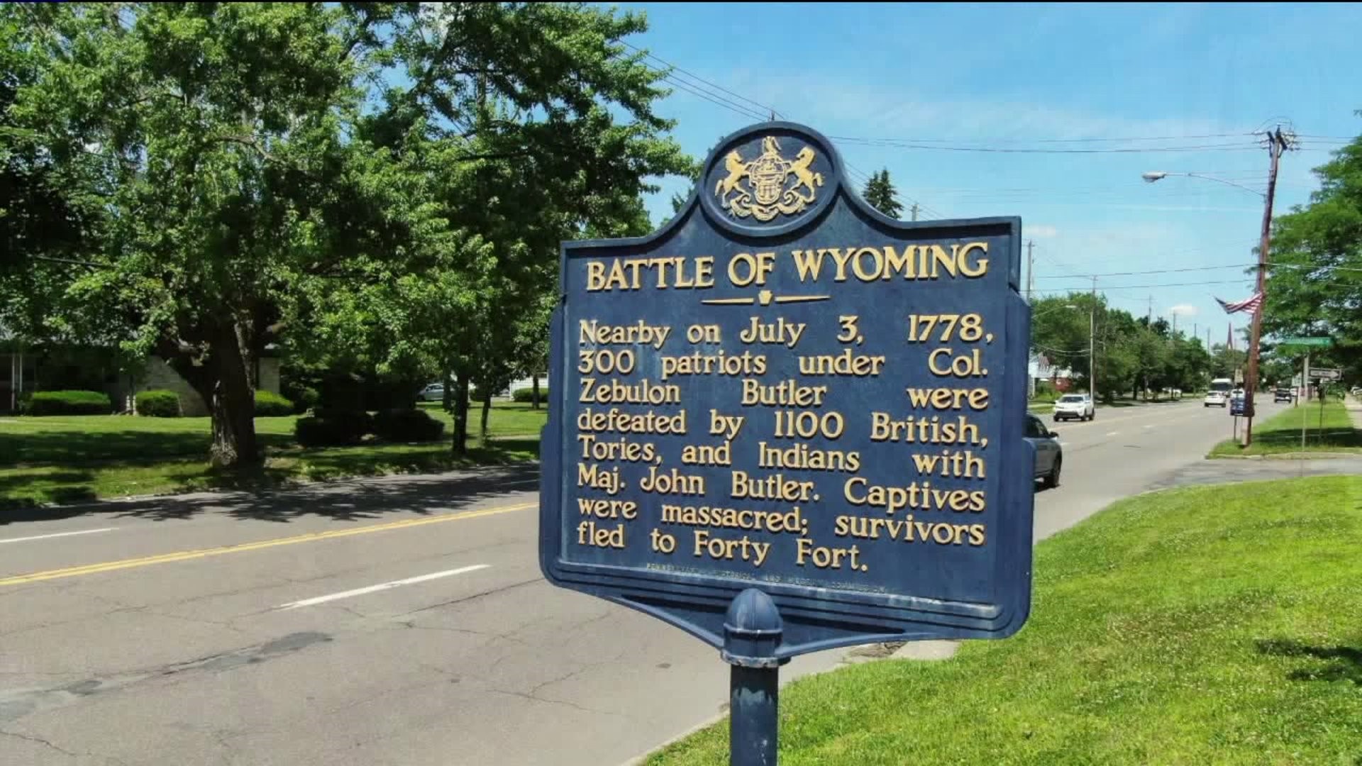 Marking the Battle of Wyoming On The Pennsylvania Road