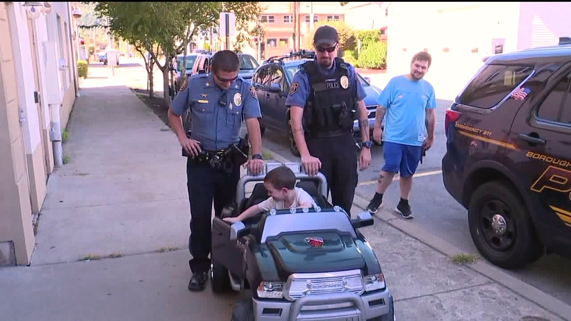 Boy Who Survived Fire Reunited with Stolen Power Wheels