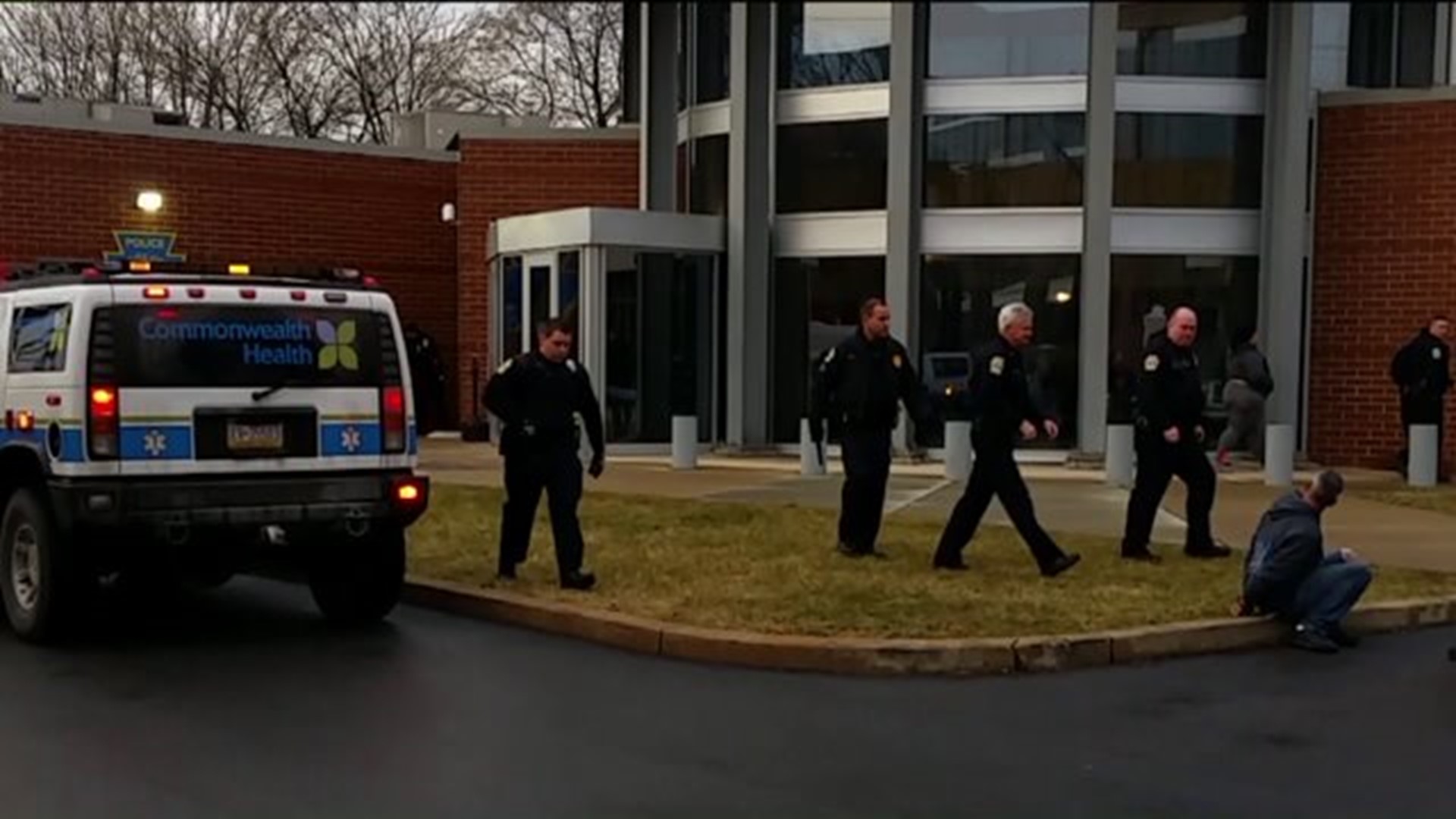 Fight Breaks out Outside Scranton Police Headquarters