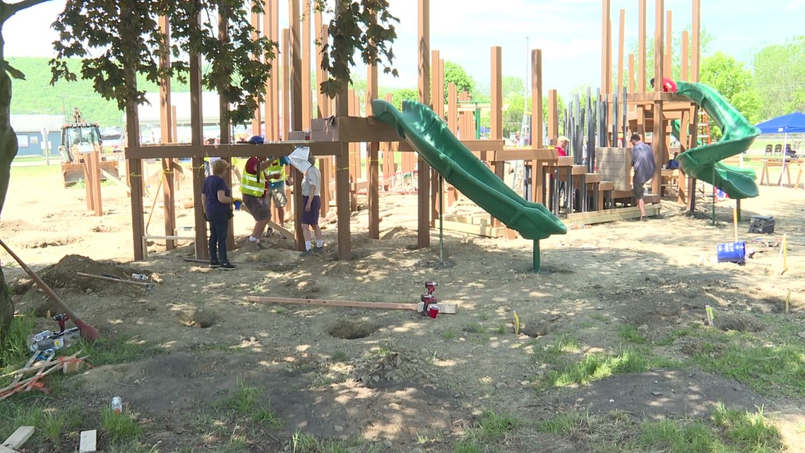 Check out this bigger, better playground being built by volunteers in ...