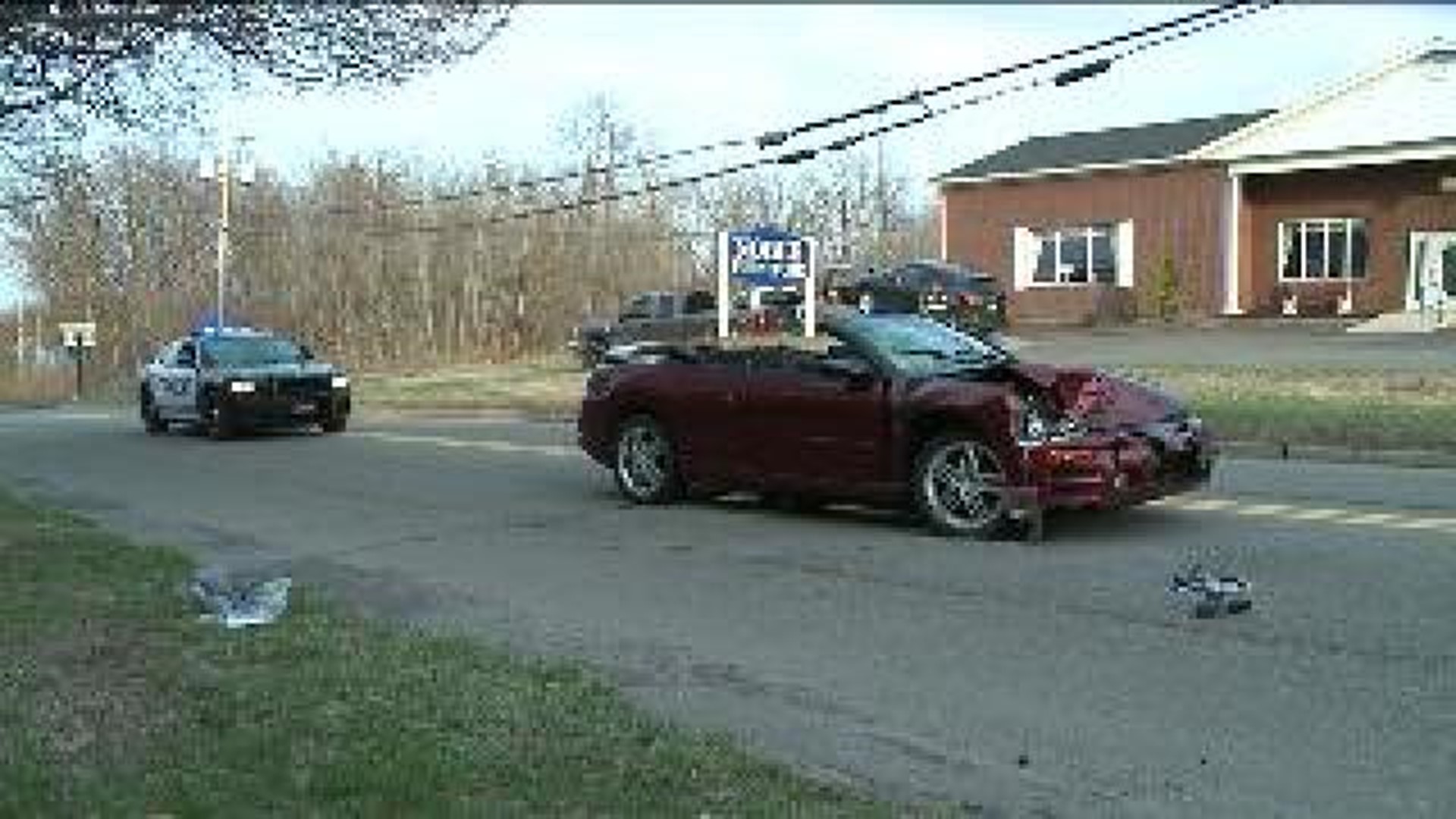 Two People Sent to Hospital After Crash