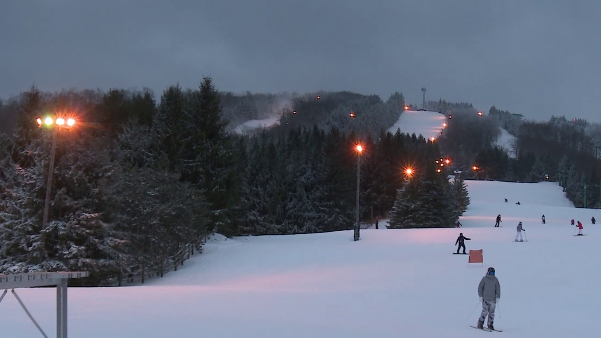 Skiers took advantage of the cold weather and fresh snow on Saturday.