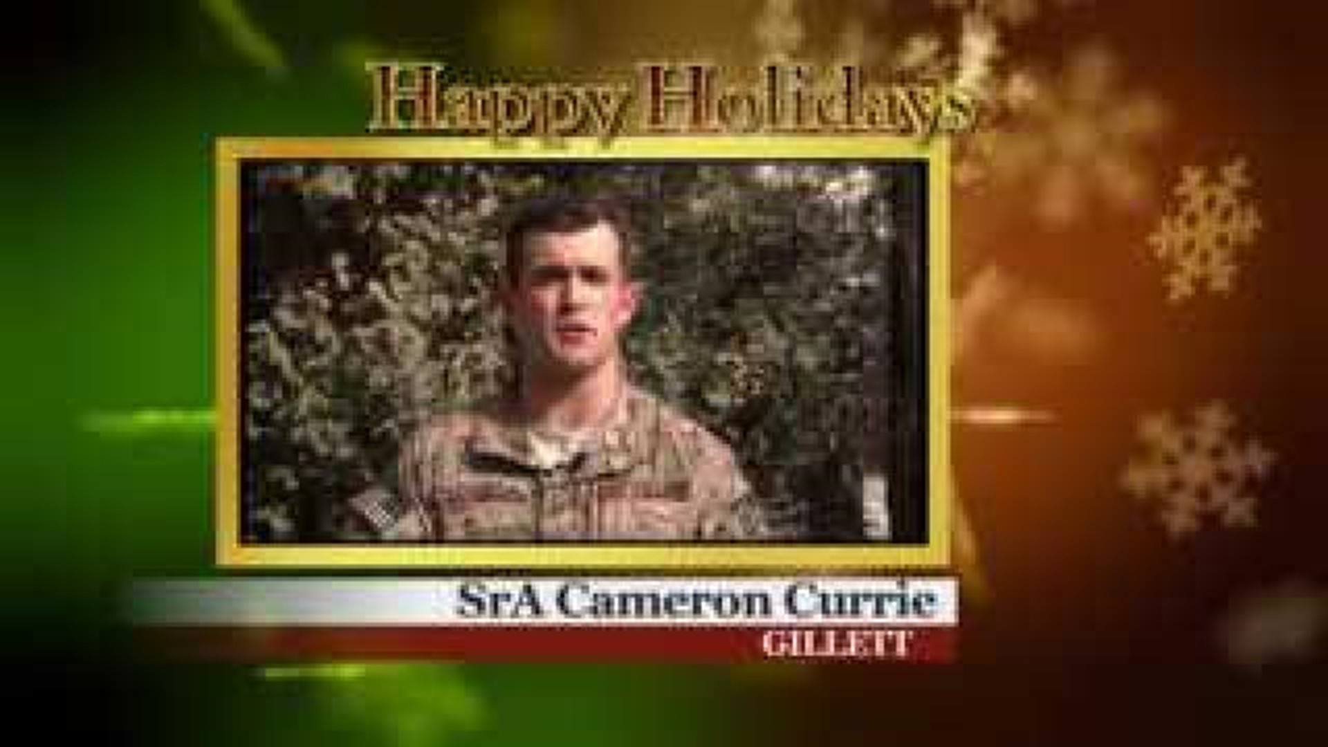 Military Greetings: SrA Cameron Currie