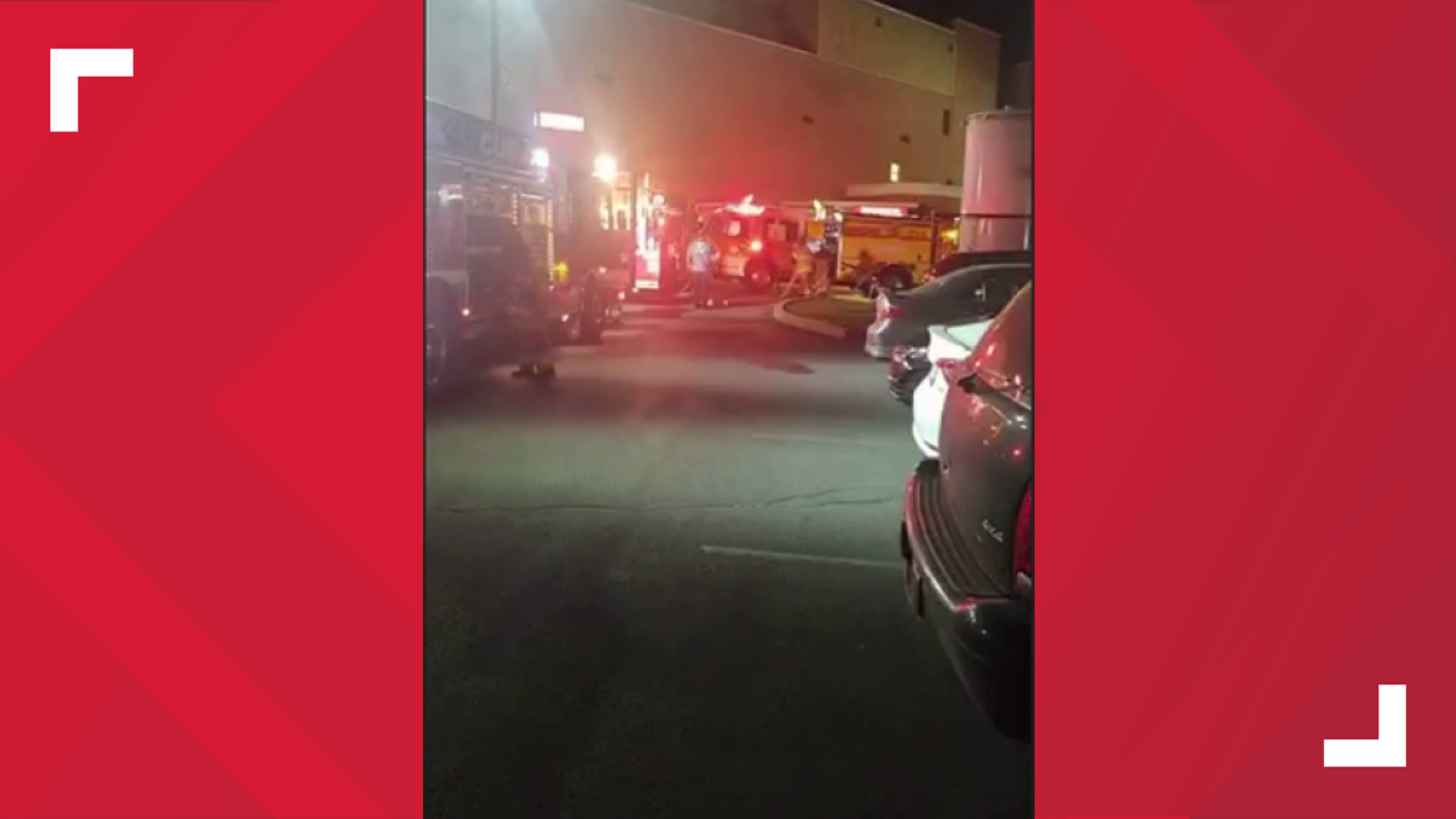 Fire sparked just before 9:00 at the hospital.
