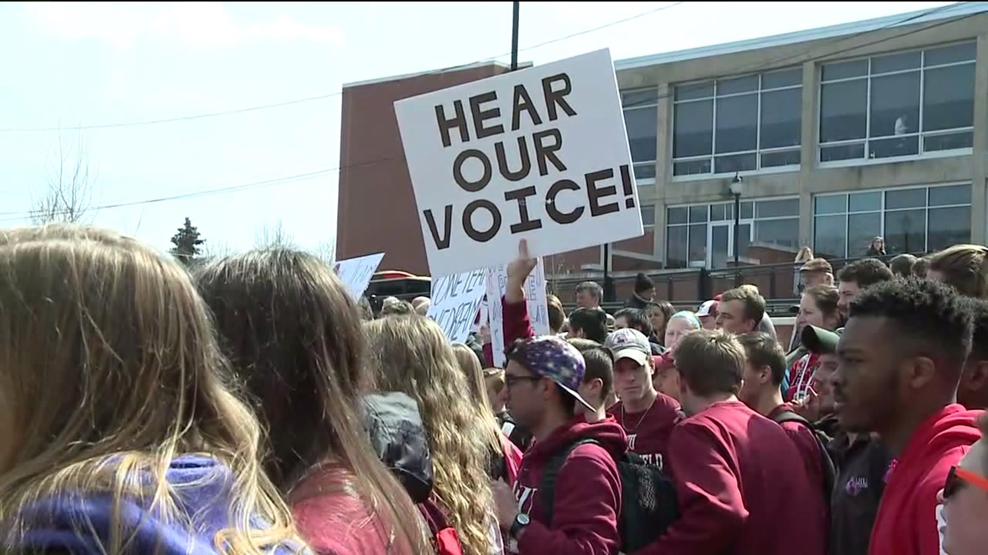 Lock Haven University Students Protest Budget Cuts