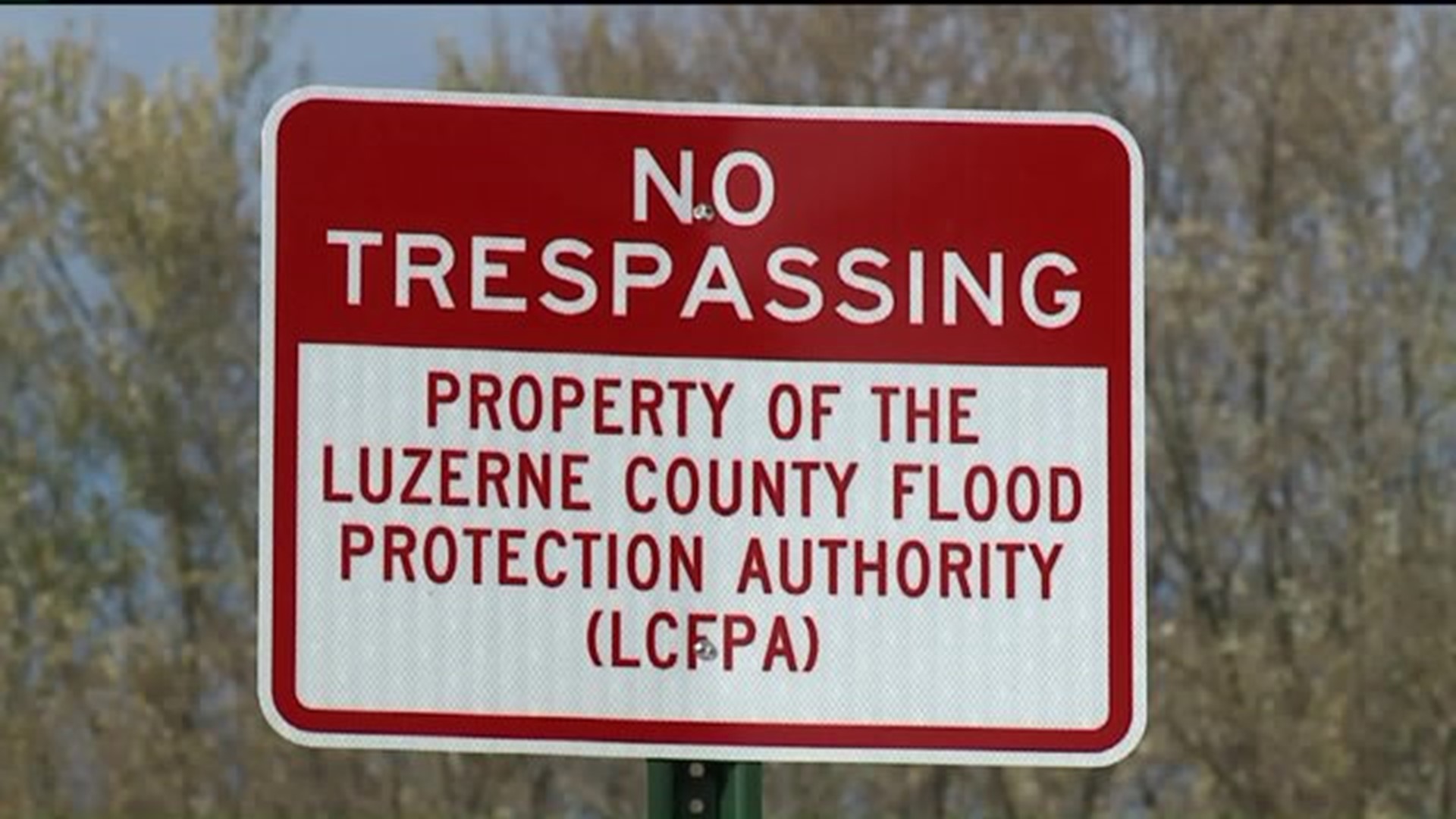 Signs Posted Hoping to Curb Vandalism on Levee
