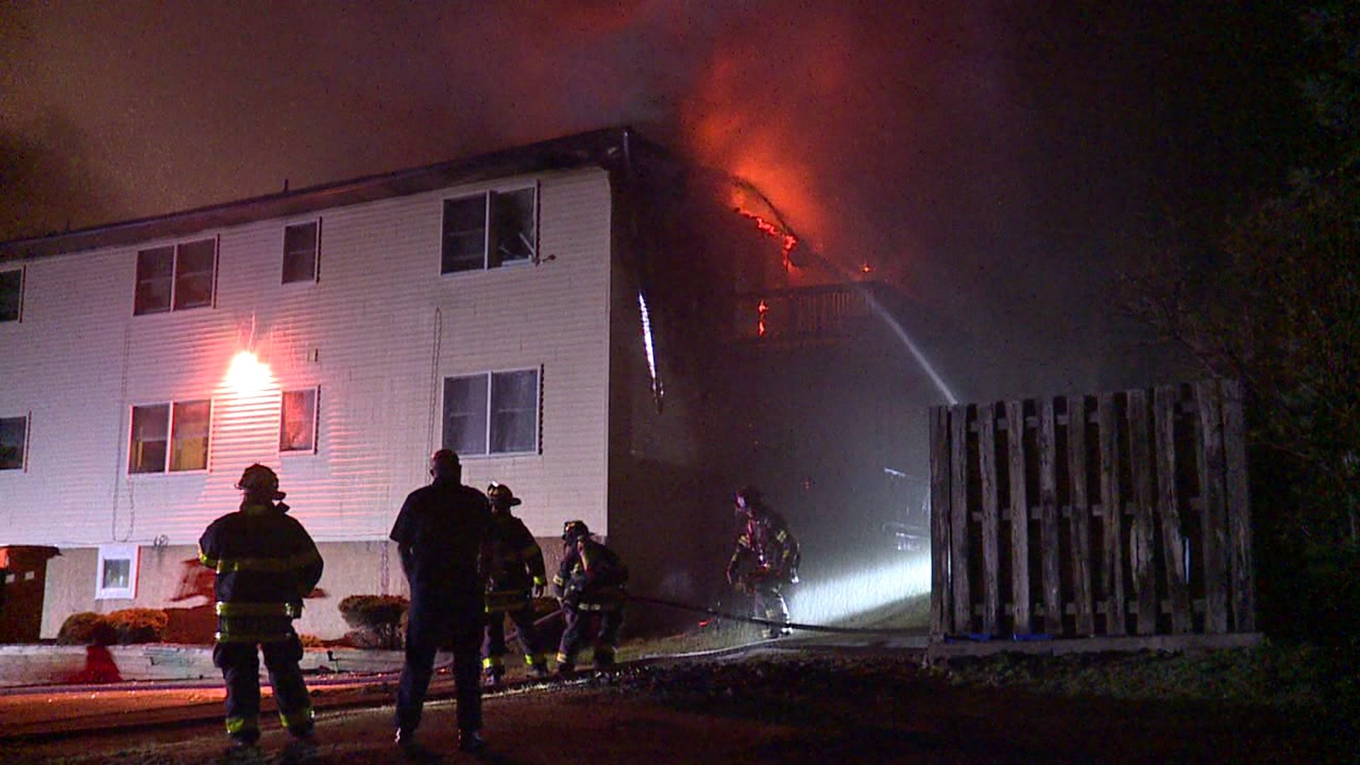 Fire Guts Apartment Building in Moosic