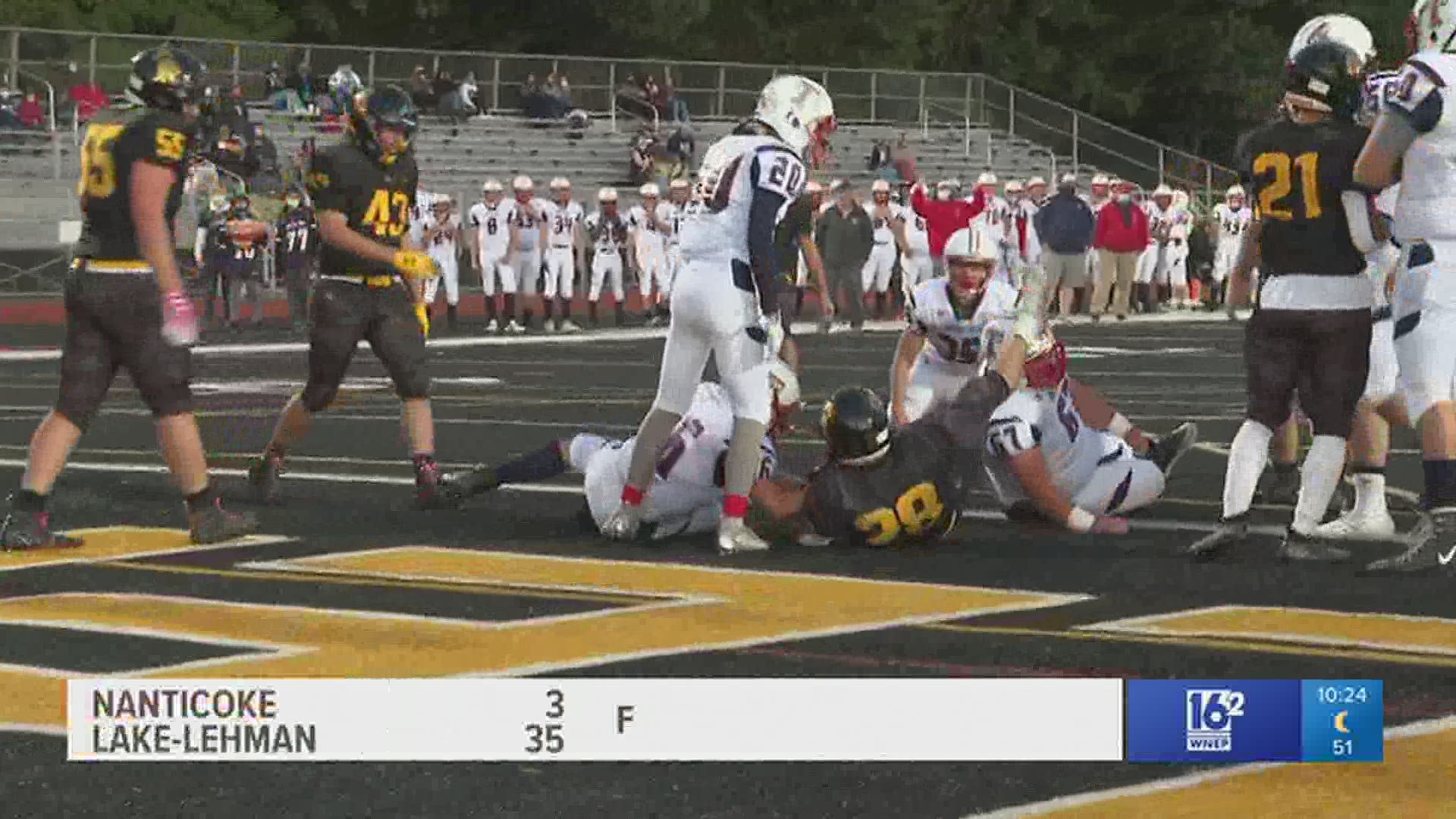 Nanticoke vs LakeLehman HS football