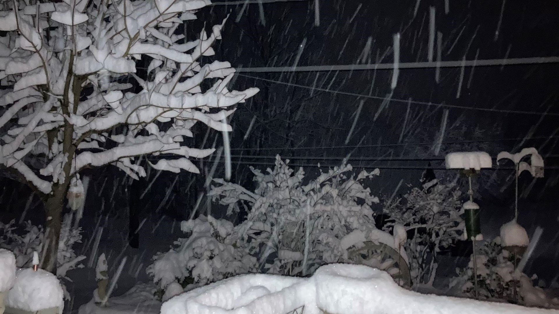 The snow is coming down in northeastern and central Pennsylvania. Here's a look at your photos.