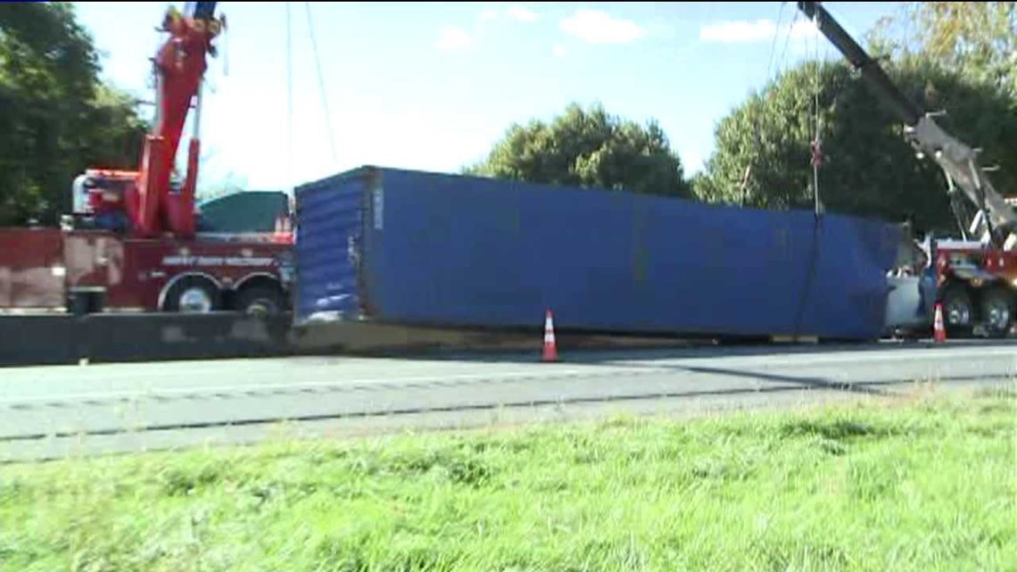 Tractor Trailer Crash Snarls Traffic On Interstate 80 4459