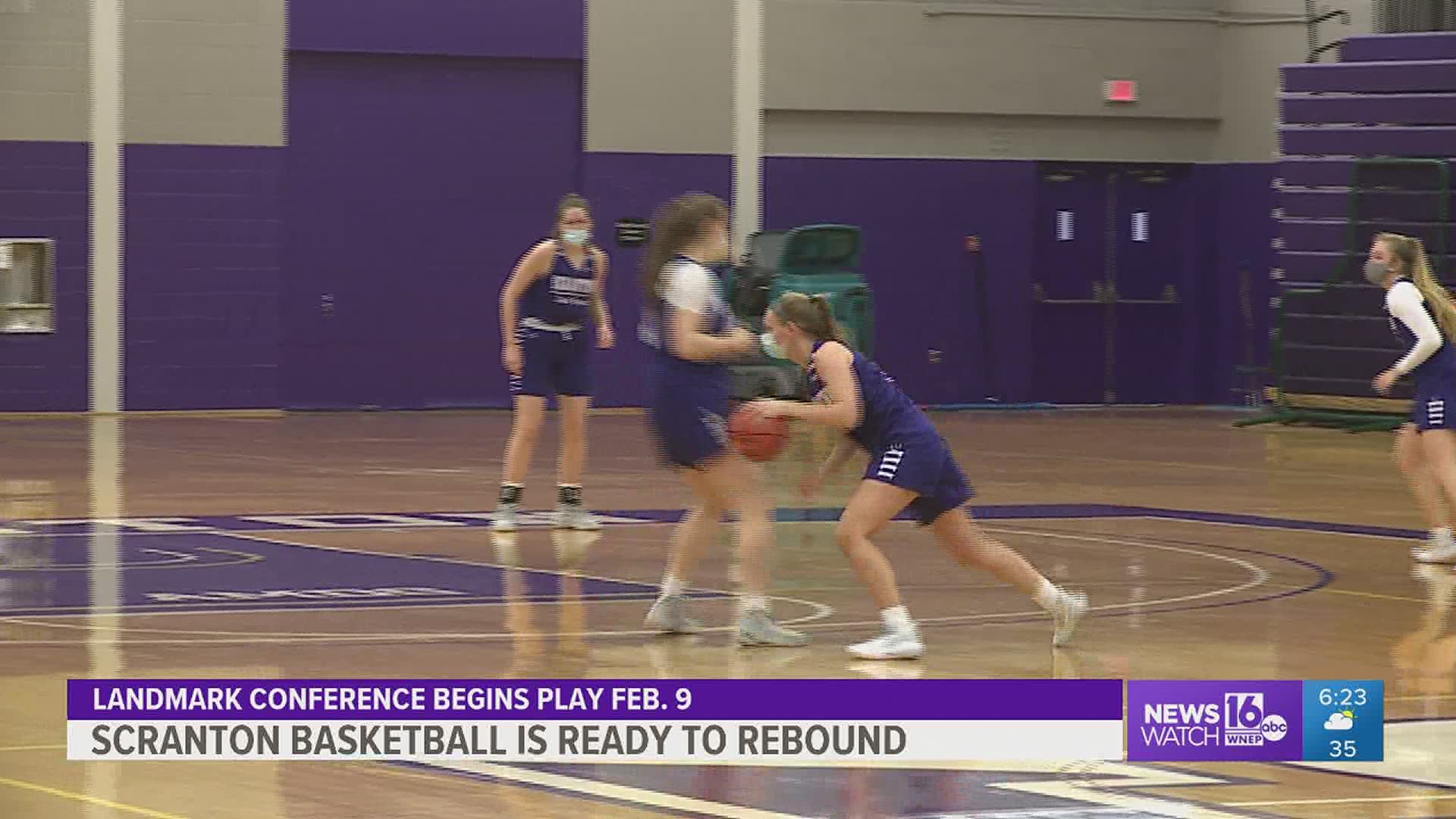 University of Scranton Director of Athletics, Dave Martin, explained how the basketball programs hope to play eight games in the Landmark Conference