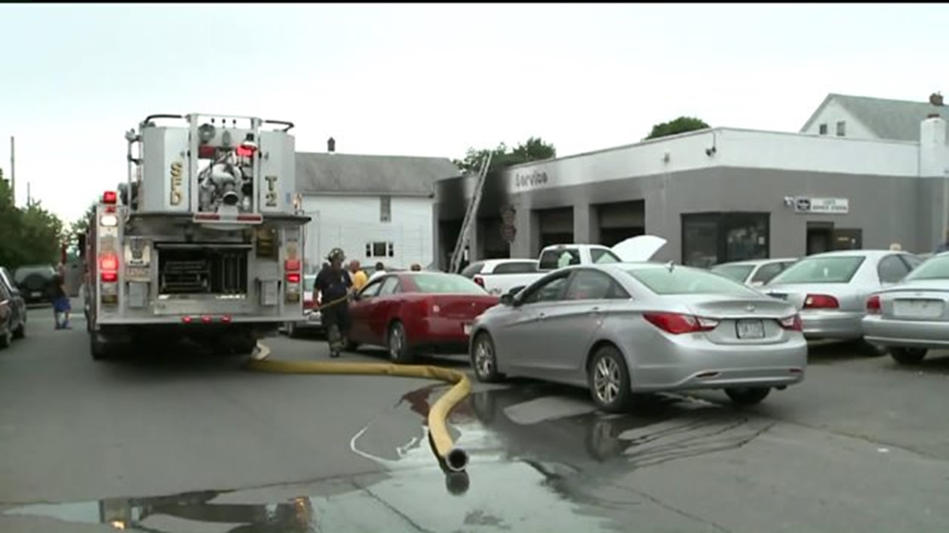 Garage Damaged by Fire in Scranton