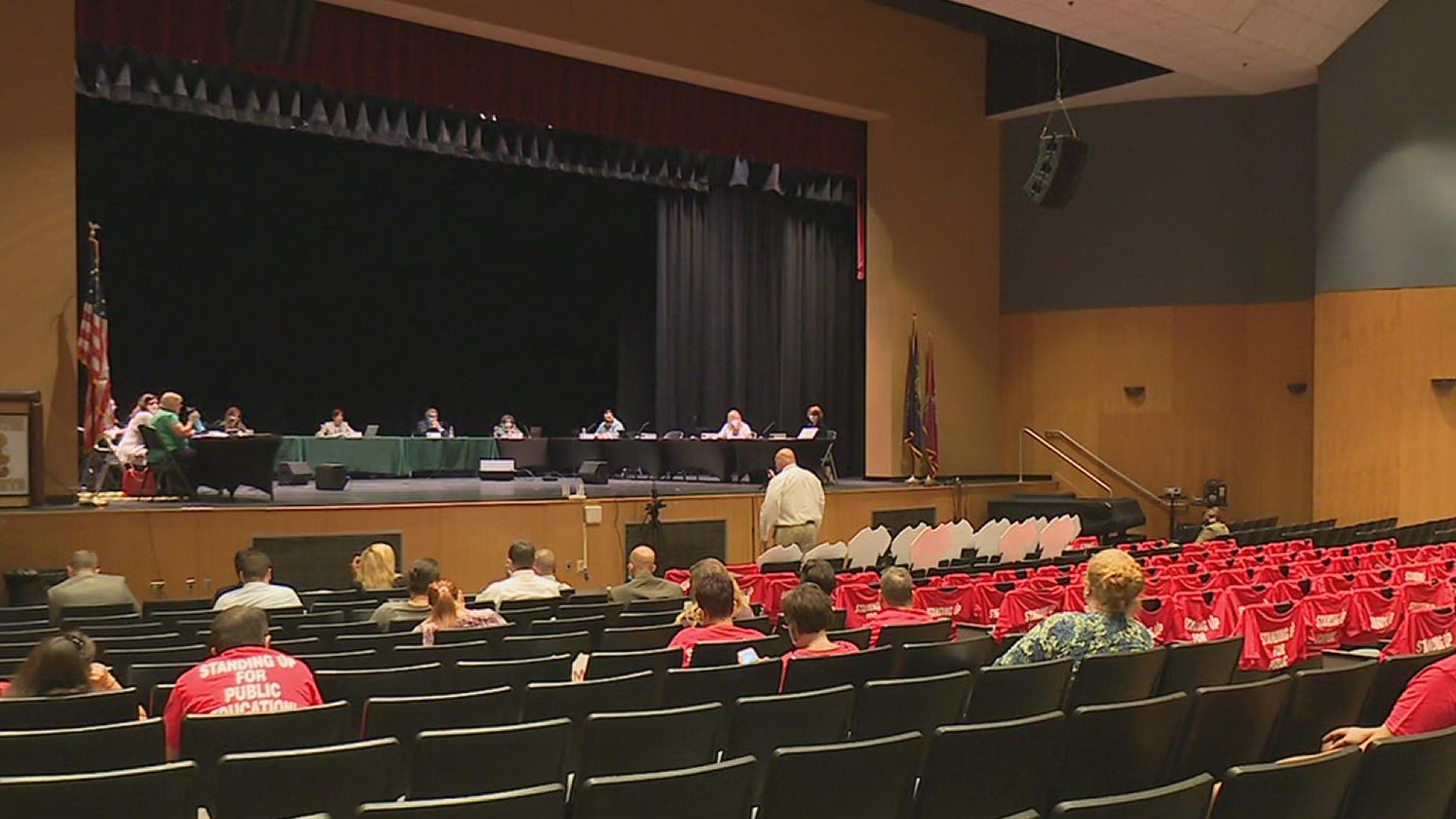 Scranton's school board voted Monday night to possibly tax city businesses more.