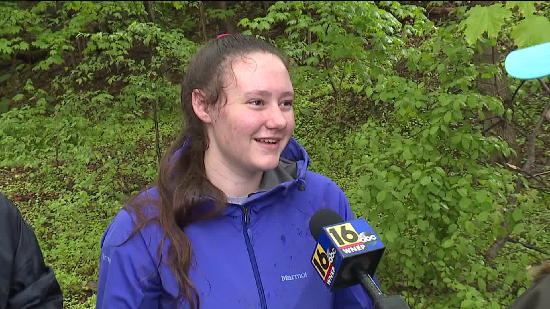 Students Help Plant Trees Along Scranton Trail