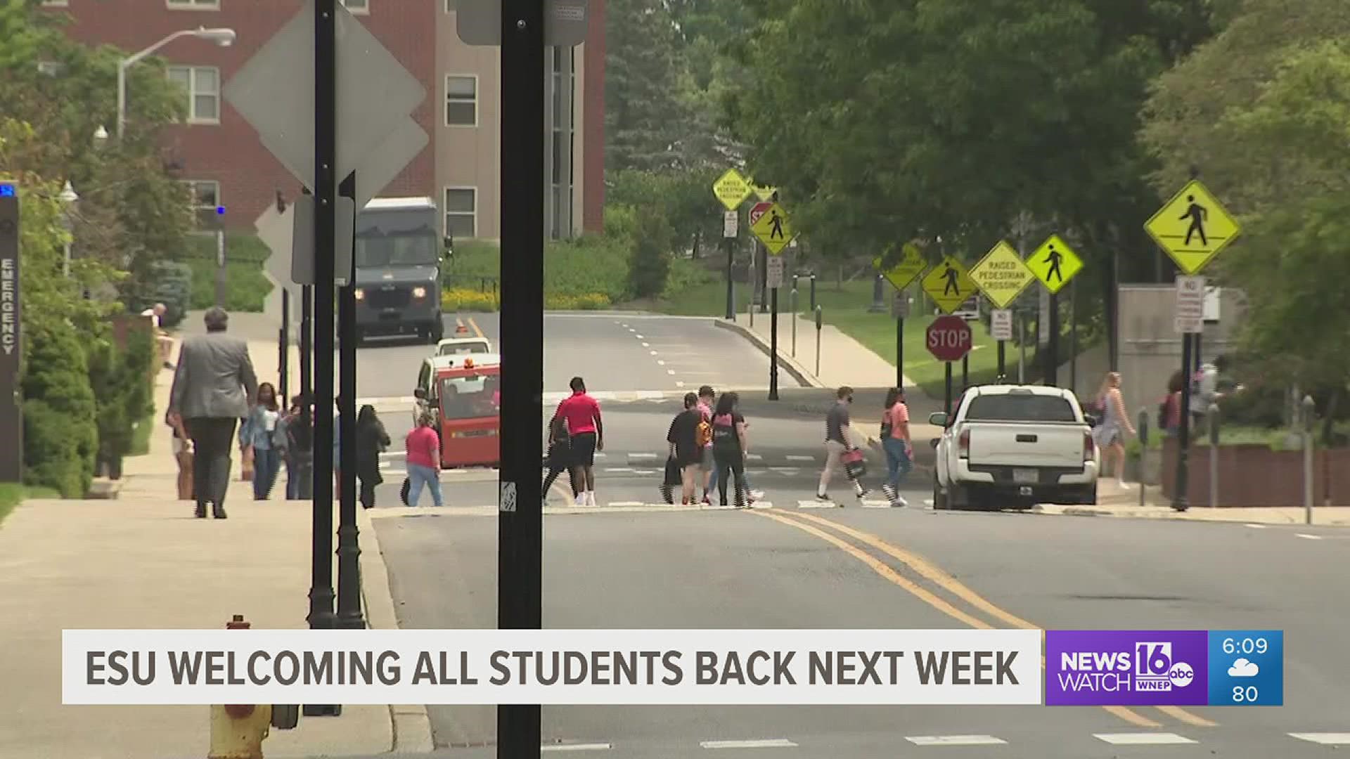 East Stroudsburg University officials explain what the campus will look like ahead of all students returning for the fall semester.