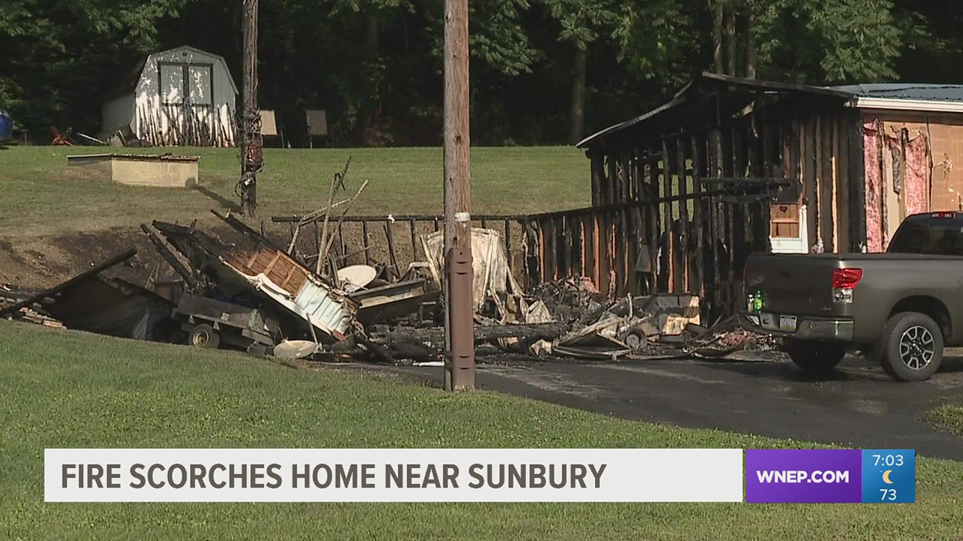 Flames force family from home in Northumberland County | wnep.com