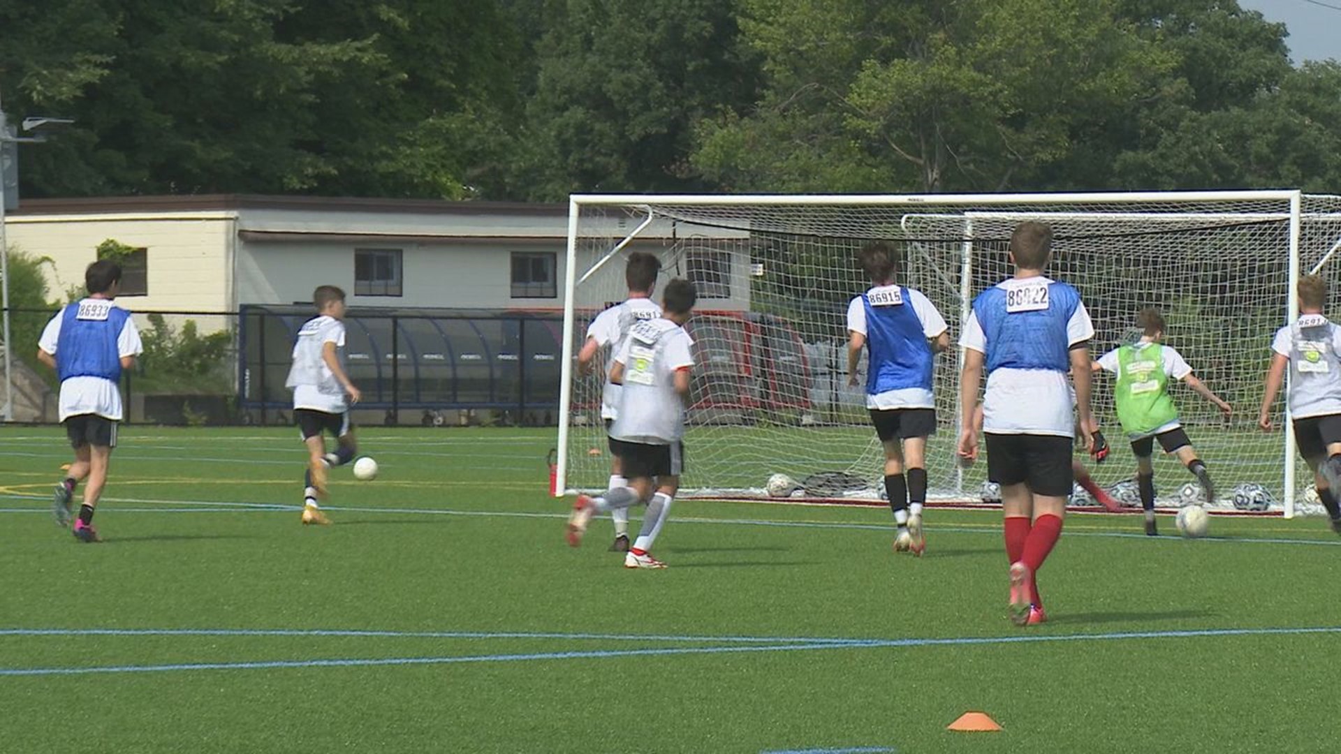 College Soccer Hopefuls With a Rare Opportunity in Dunmore at New Camp