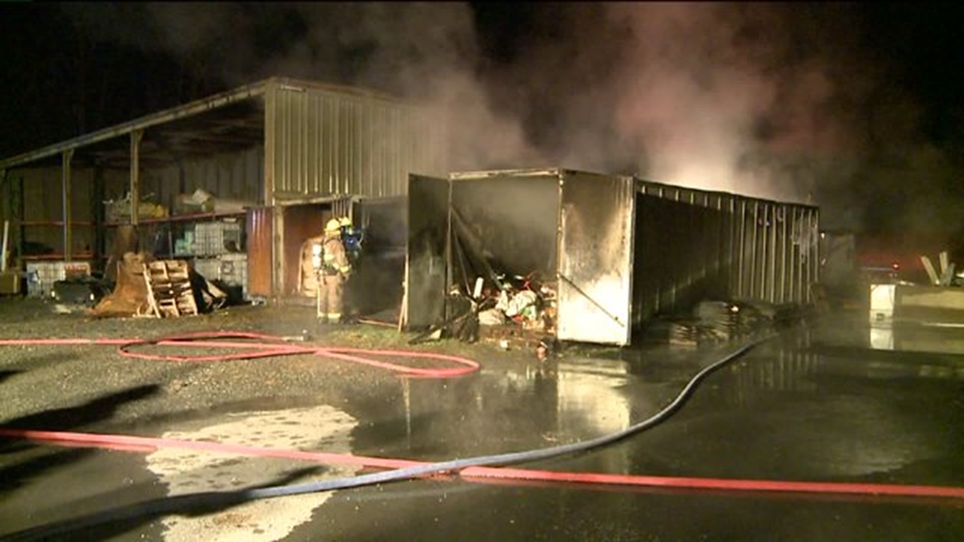 Machinery Catches Fire at Landscaping Business