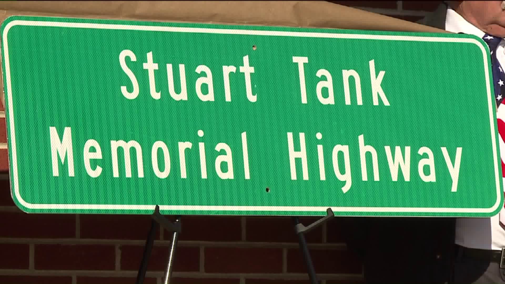 Stuart Tank Memorial Highway Dedicated in Berwick