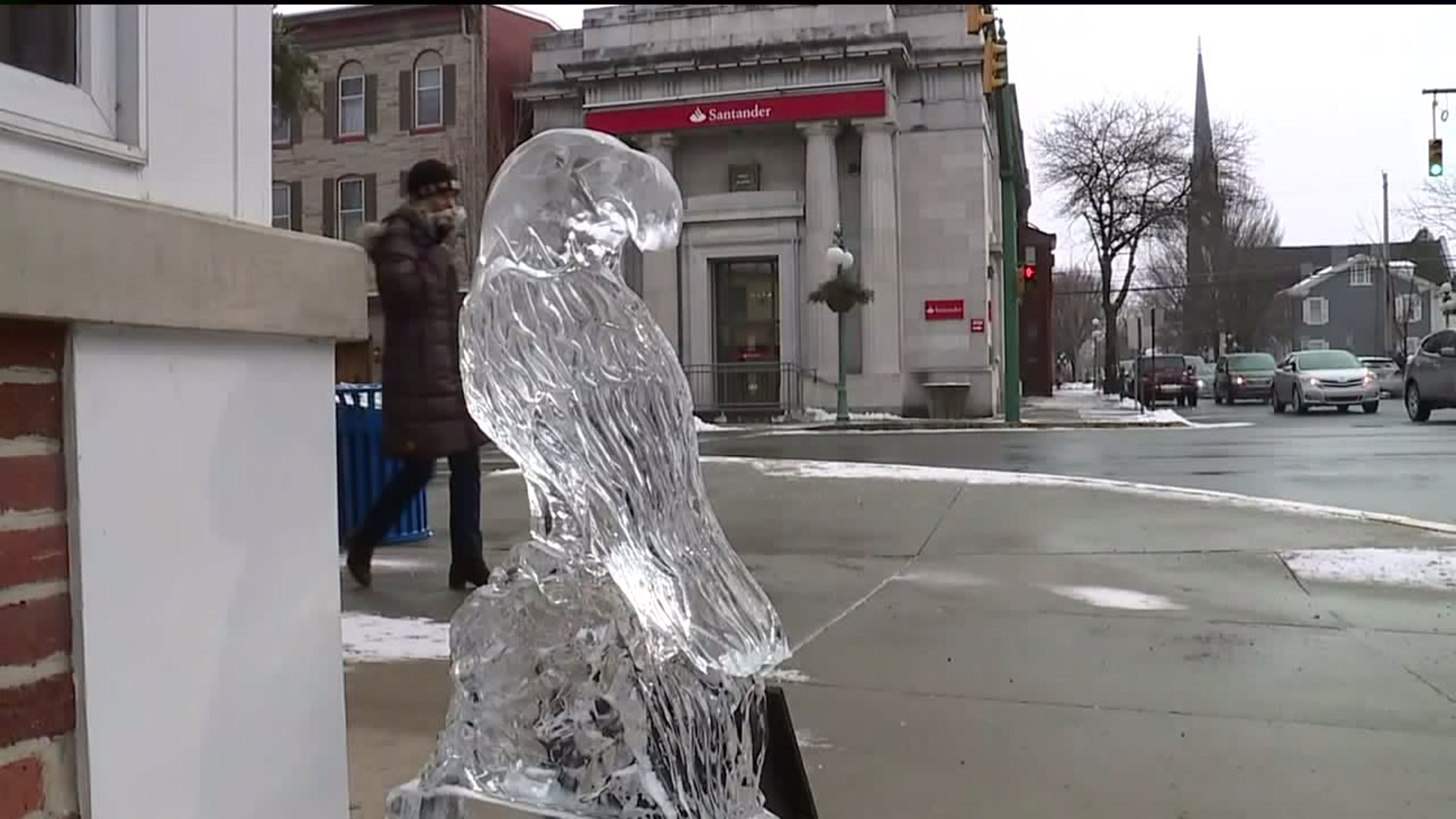 Frigid Weather Perfect for Ice Festival in Lewisburg